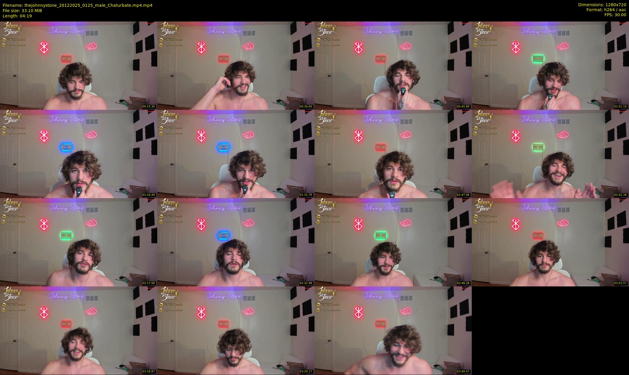 thejohnnystone — 5 minute Chaturbate male cam show recording, 720p, Dec 20, 2025