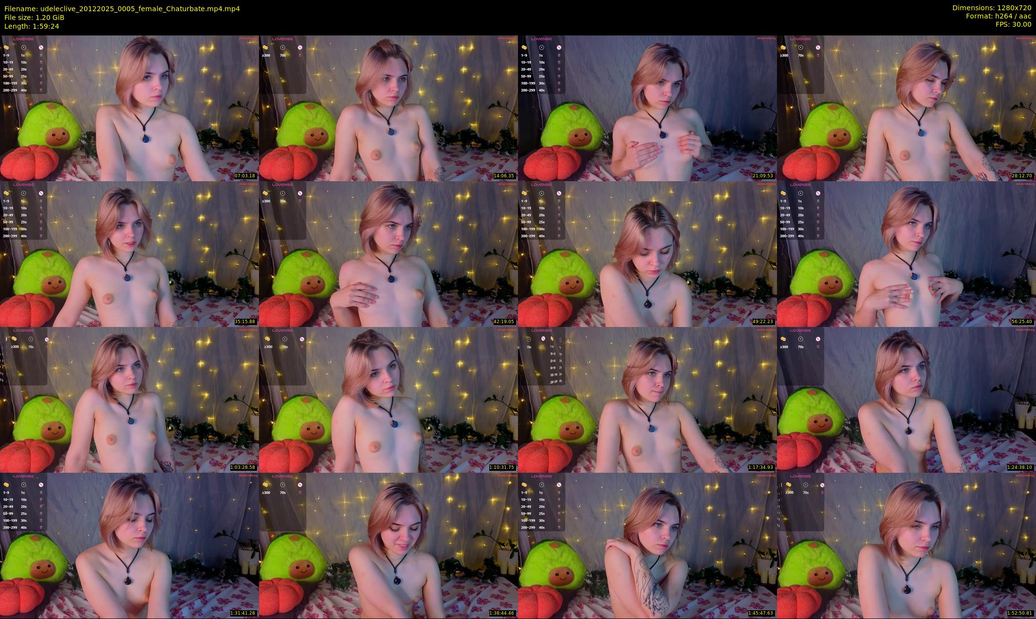 udeleclive — 120 minute Chaturbate female cam show recording, 720p, Dec 20, 2025