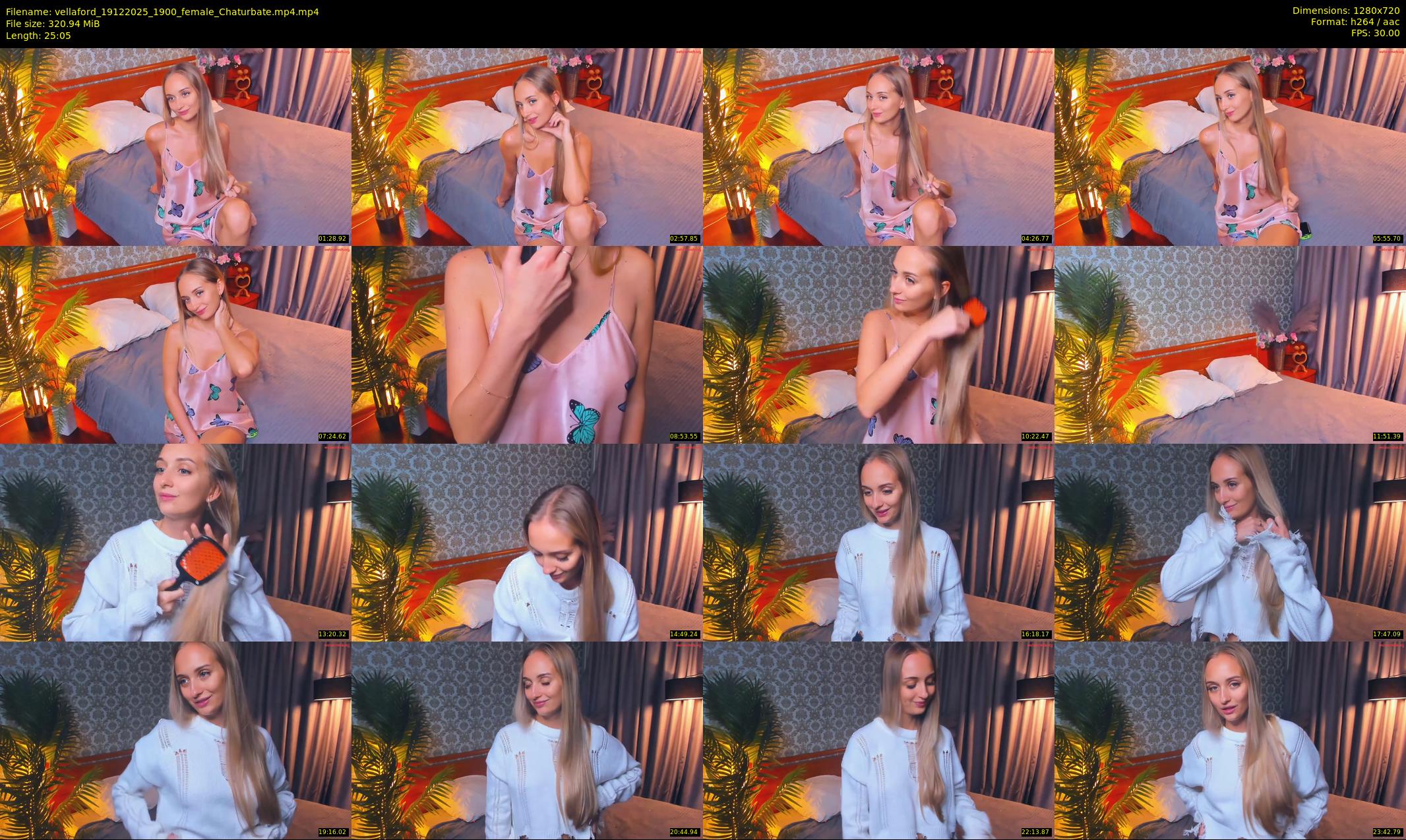 vellaford — 26 minute Chaturbate female cam show recording, 720p, Dec 19, 2025