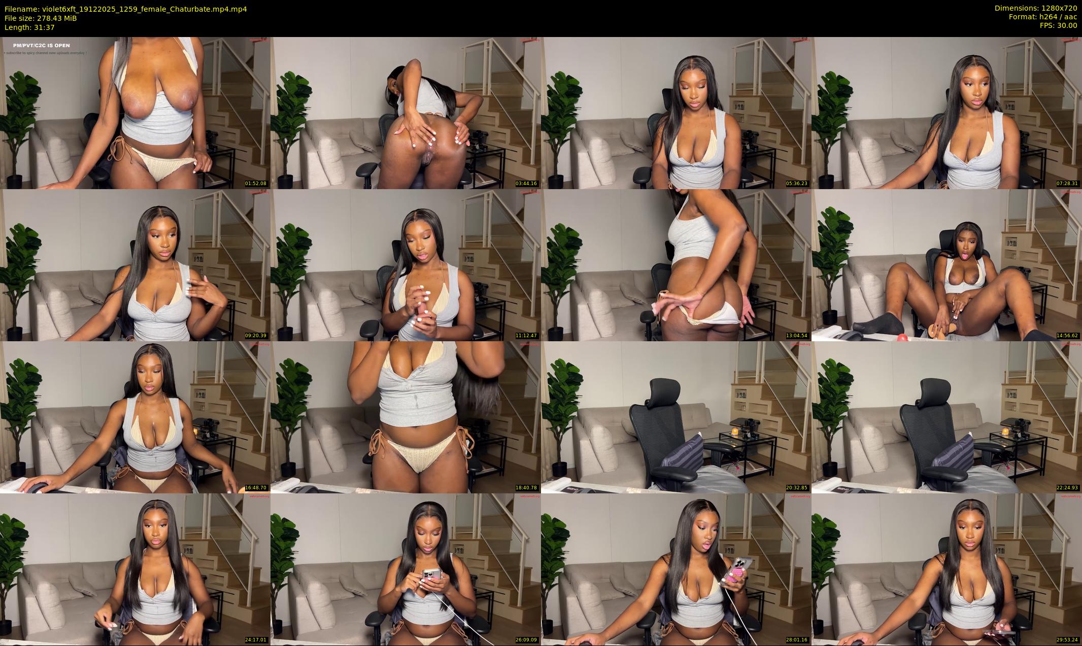 violet6xft — 32 minute Chaturbate female cam show recording, 720p, Dec 19, 2025