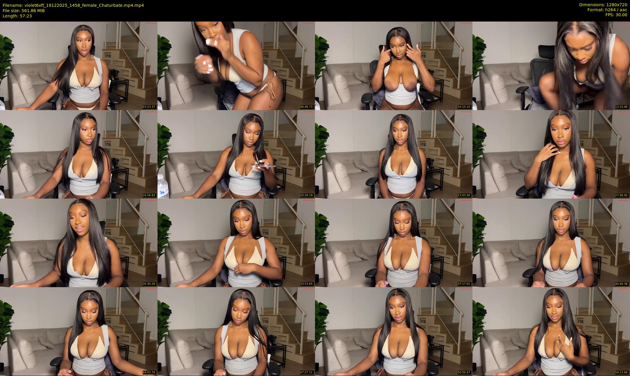 violet6xft — 58 minute Chaturbate female cam show recording, 720p, Dec 19, 2025