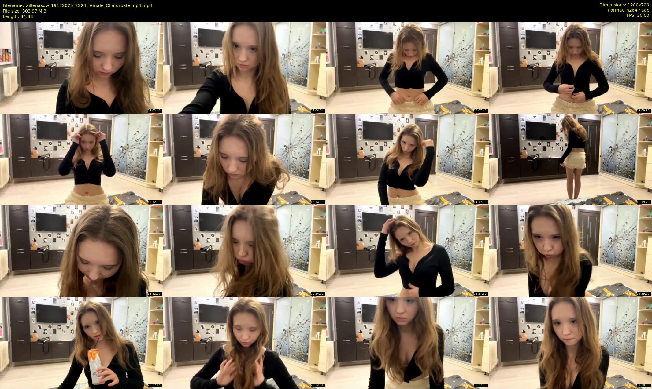 willenasow — 35 minute Chaturbate female cam show recording, 720p, Dec 19, 2025