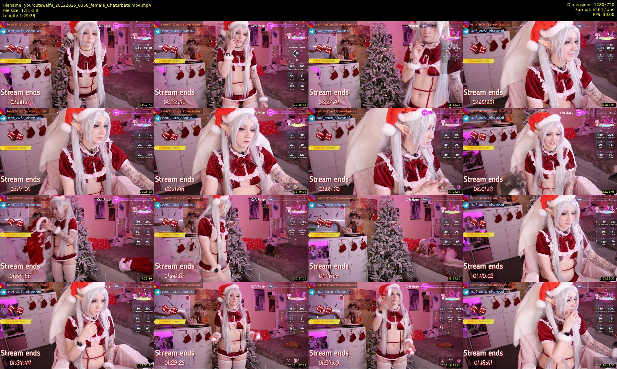 yourcutewaifu — 90 minute Chaturbate female cam show recording, 720p, Dec 20, 2025