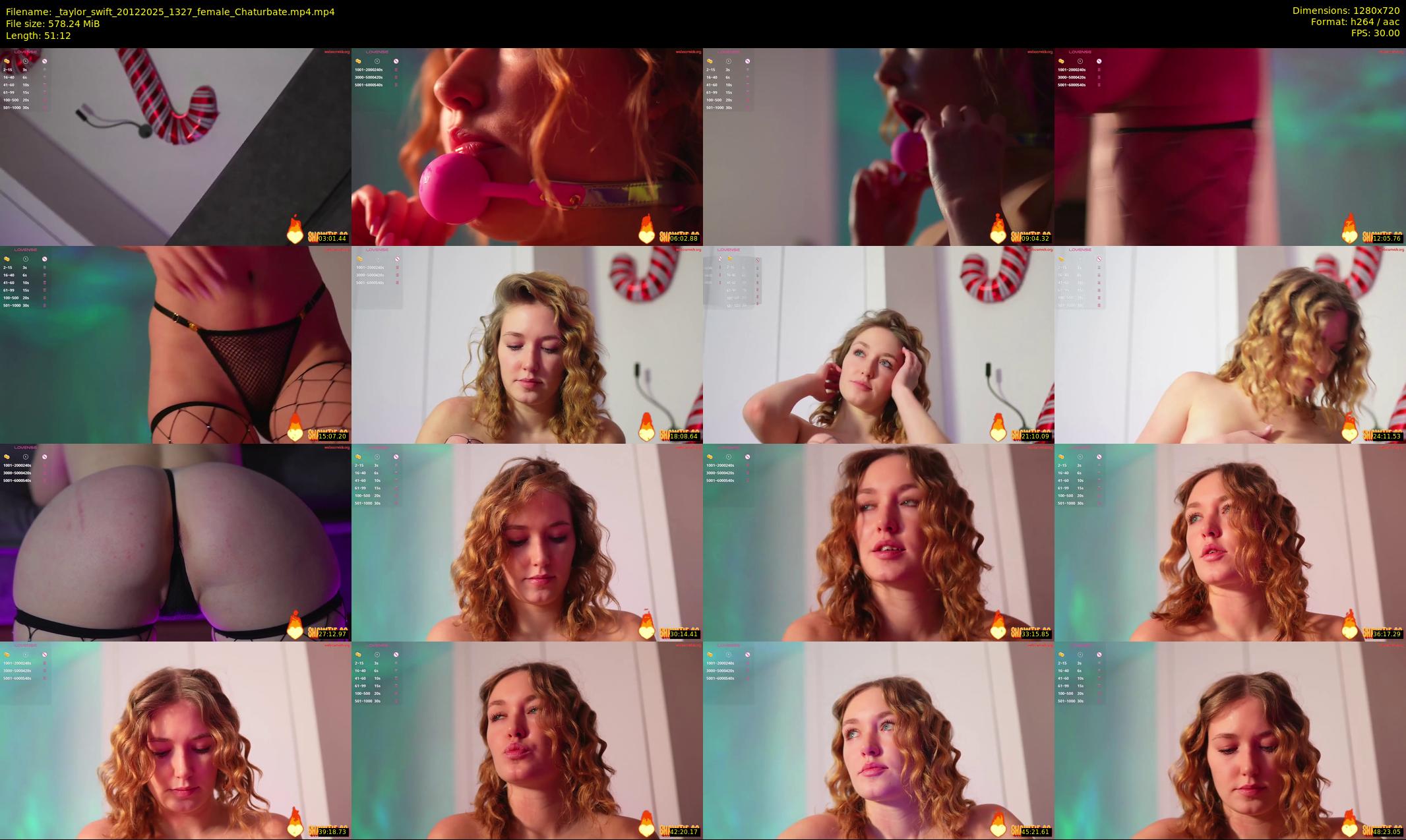 _taylor_swift — 52 minute Chaturbate female cam show recording, 720p, Dec 20, 2025