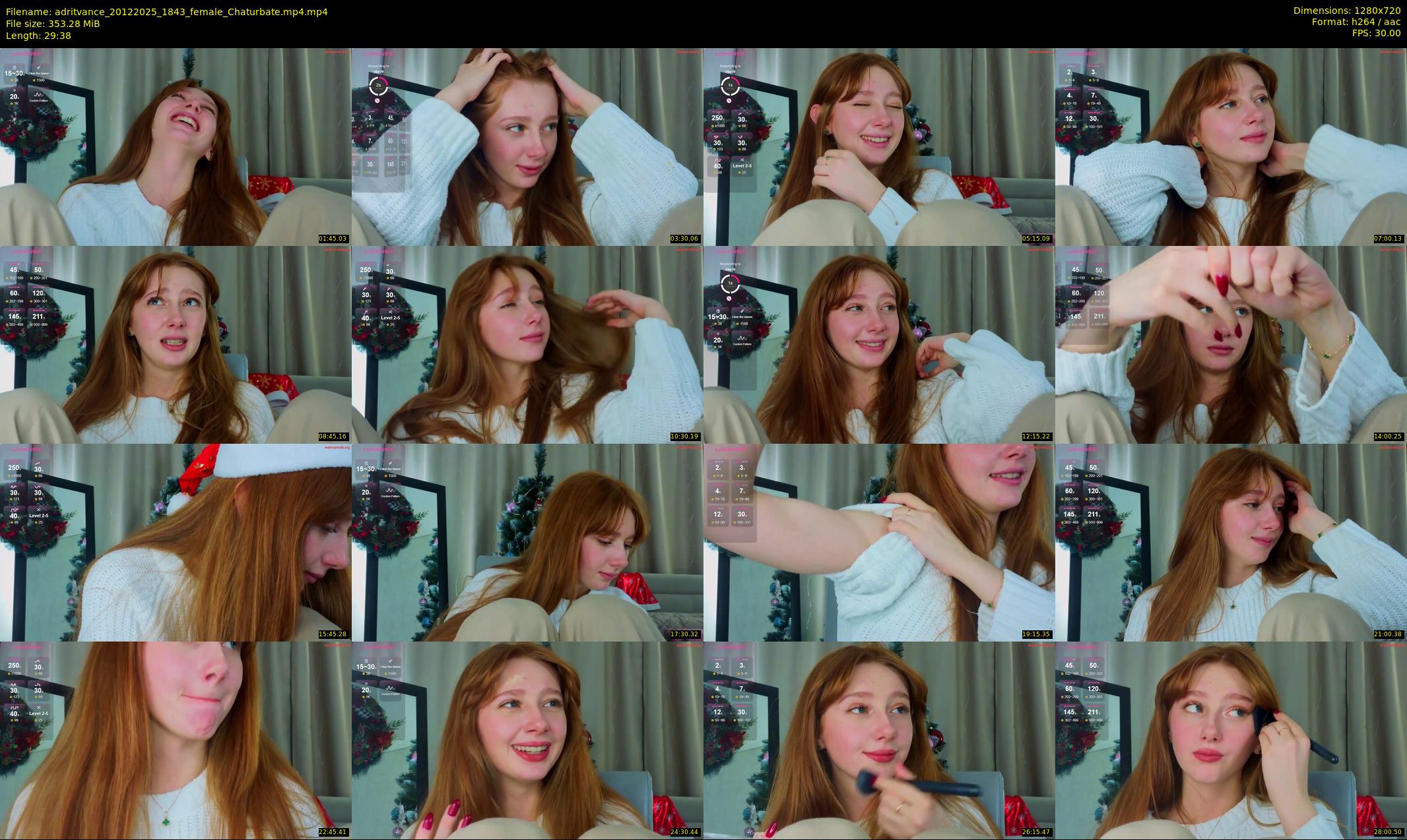 adritvance — 30 minute Chaturbate female cam show recording, 720p, Dec 20, 2025