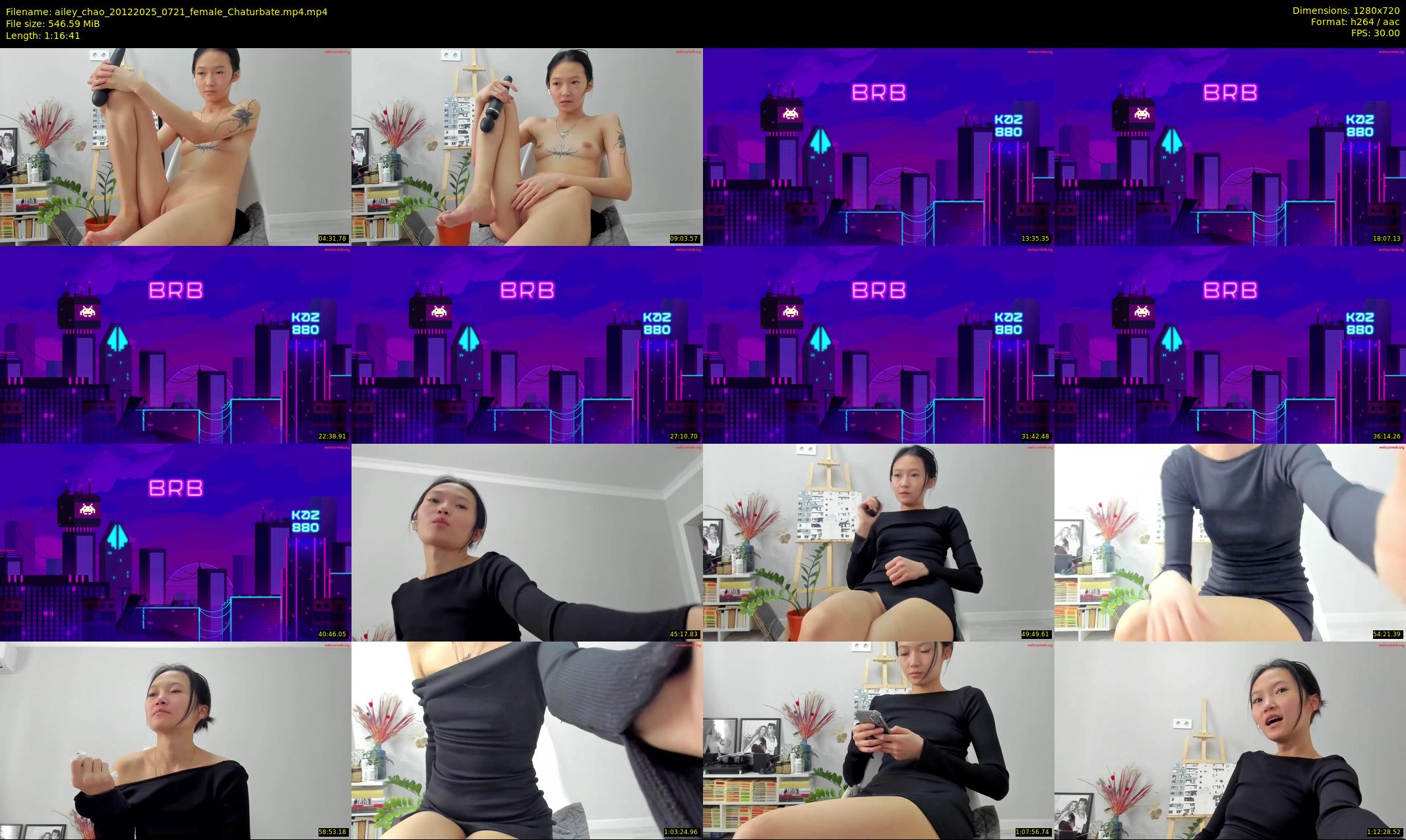 ailey_chao — 77 minute Chaturbate female cam show recording, 720p, Dec 20, 2025