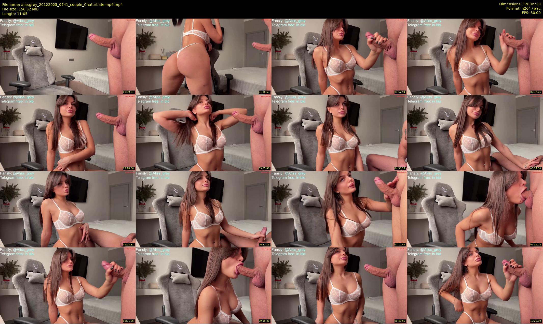 alissgrey — 12 minute Chaturbate couple cam show recording, 720p, Dec 20, 2025