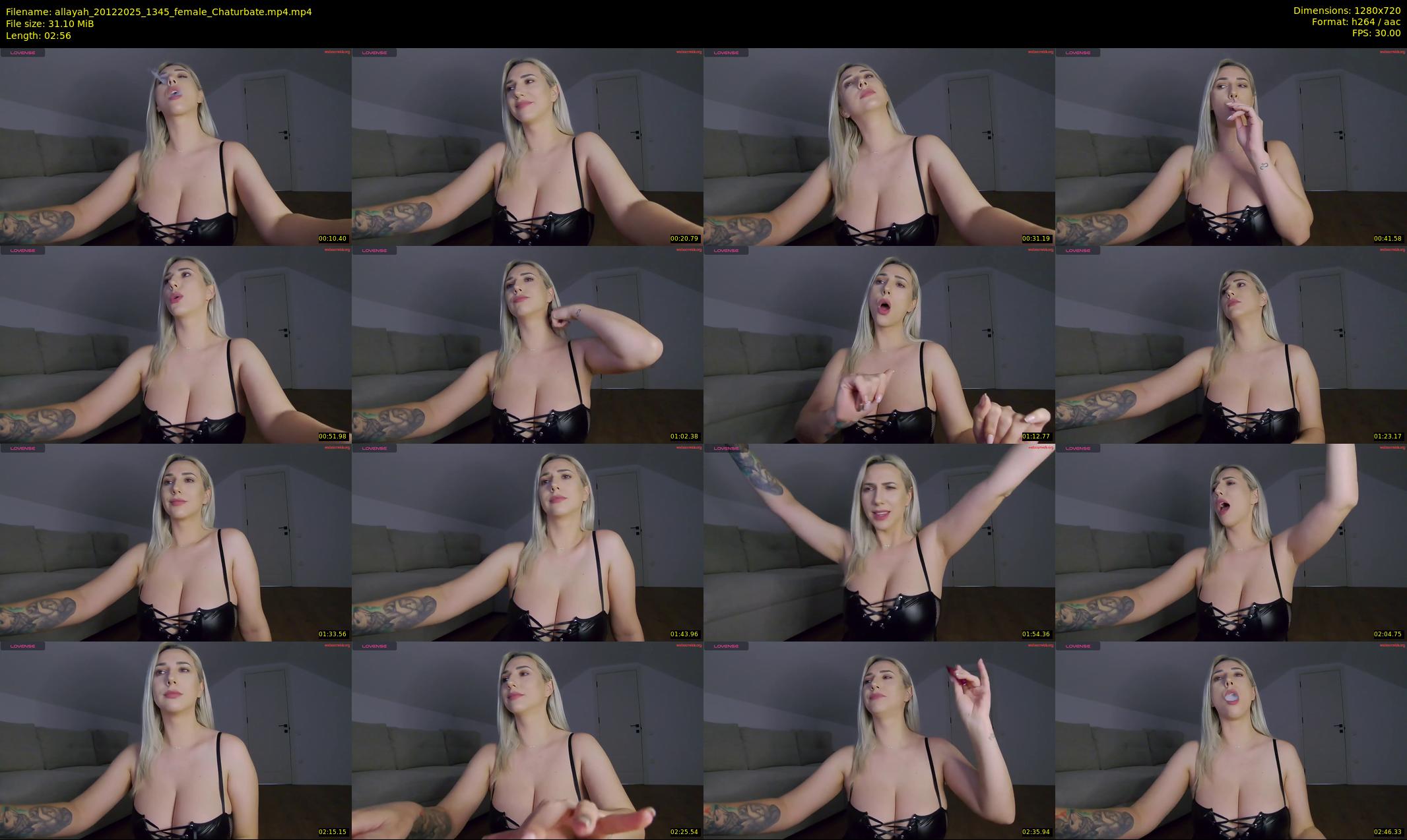 allayah — 3 minute Chaturbate female cam show recording, 720p, Dec 20, 2025