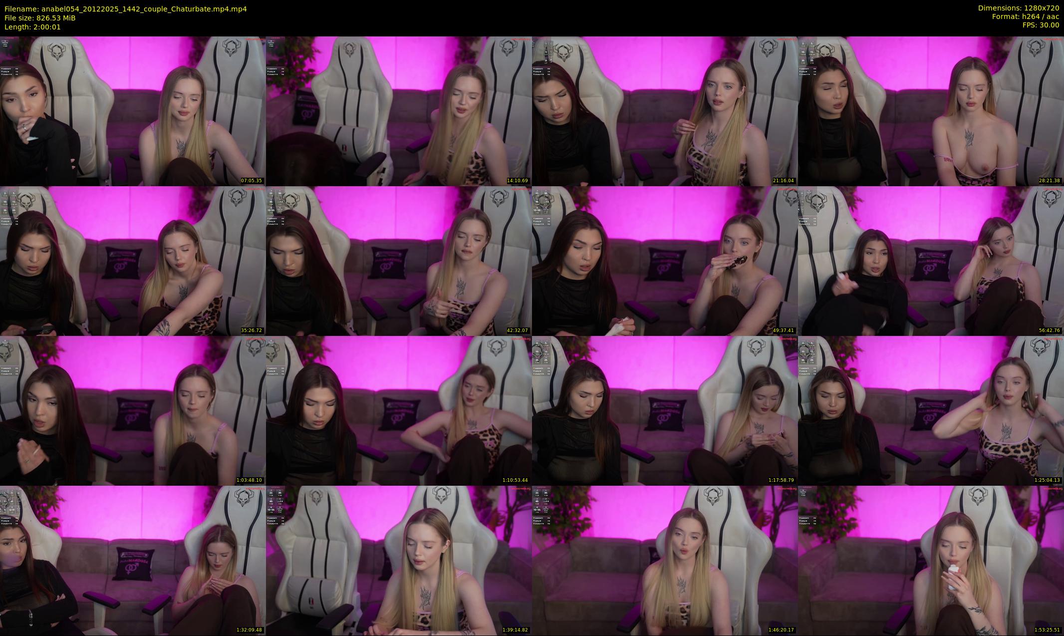anabel054 — 121 minute Chaturbate female cam show recording, 720p, Dec 20, 2025