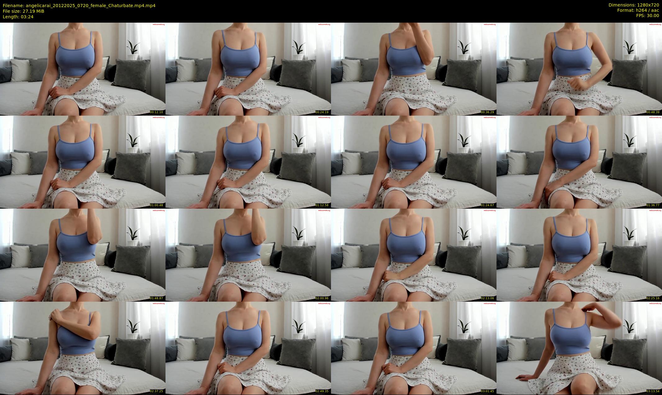 angelicarai — 4 minute Chaturbate female cam show recording, 720p, Dec 20, 2025