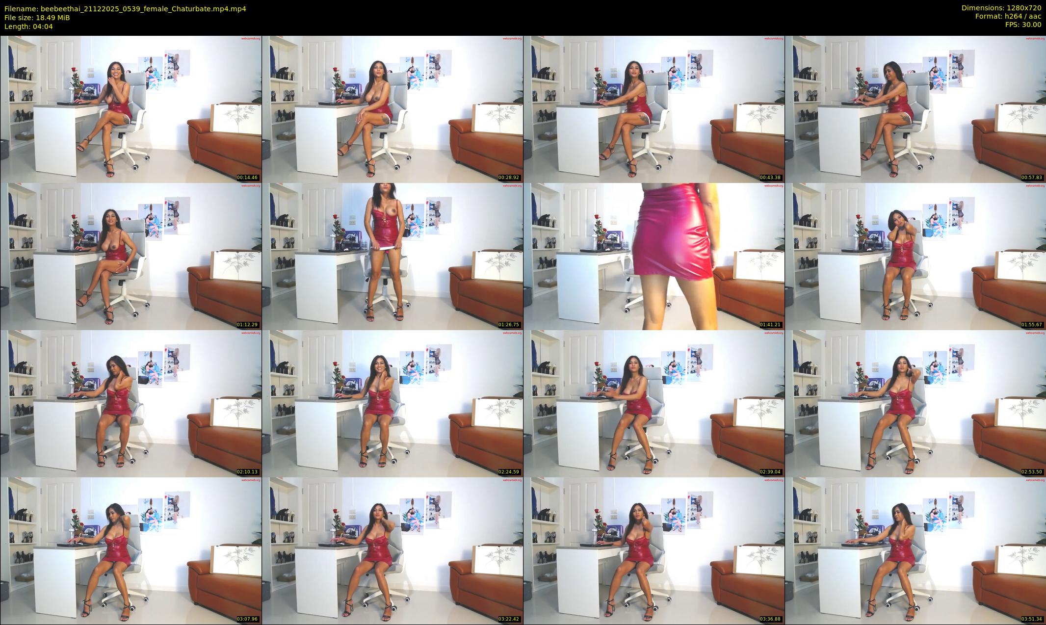 beebeethai — 5 minute Chaturbate female cam show recording, 720p, Dec 21, 2025