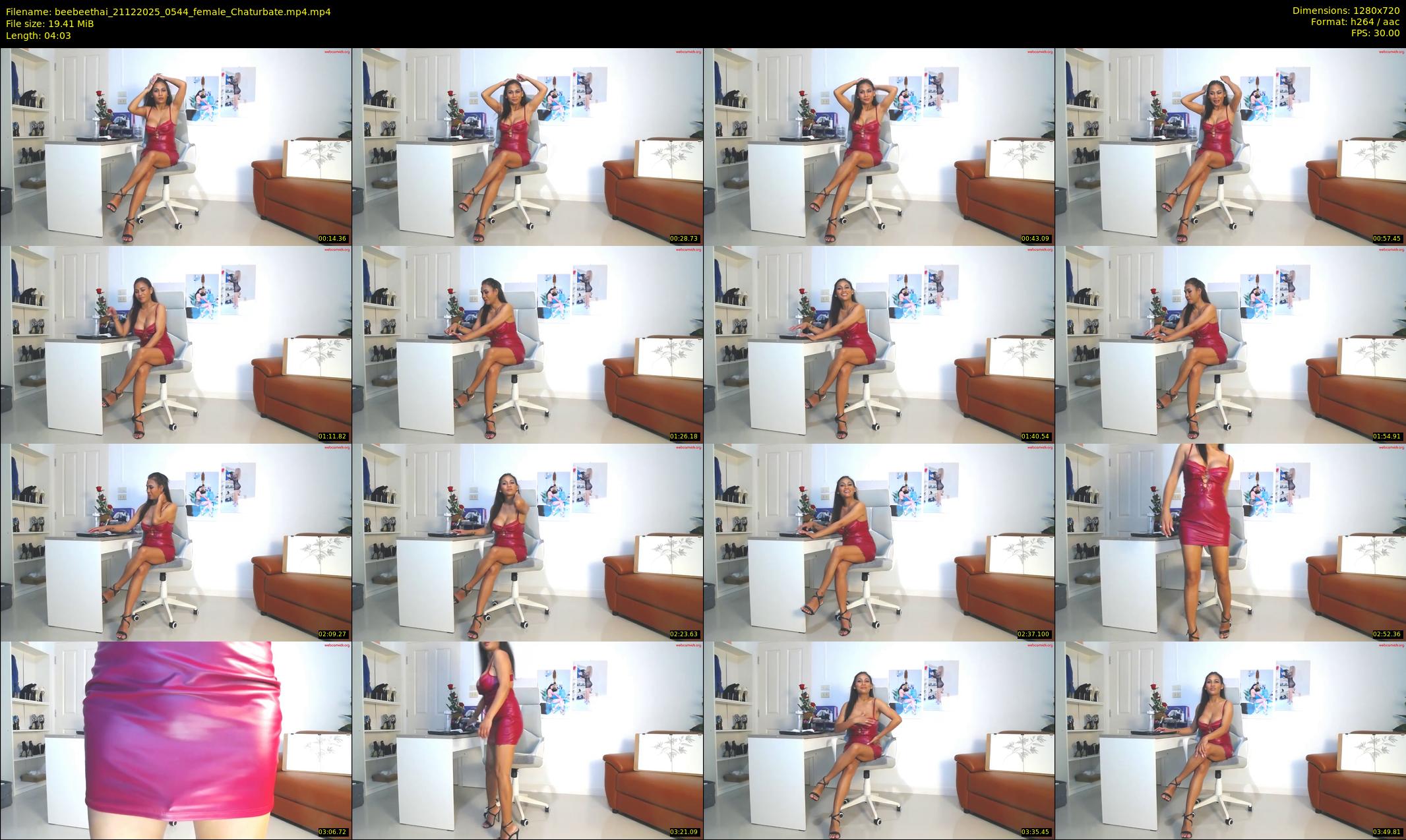 beebeethai — 5 minute Chaturbate female cam show recording, 720p, Dec 21, 2025
