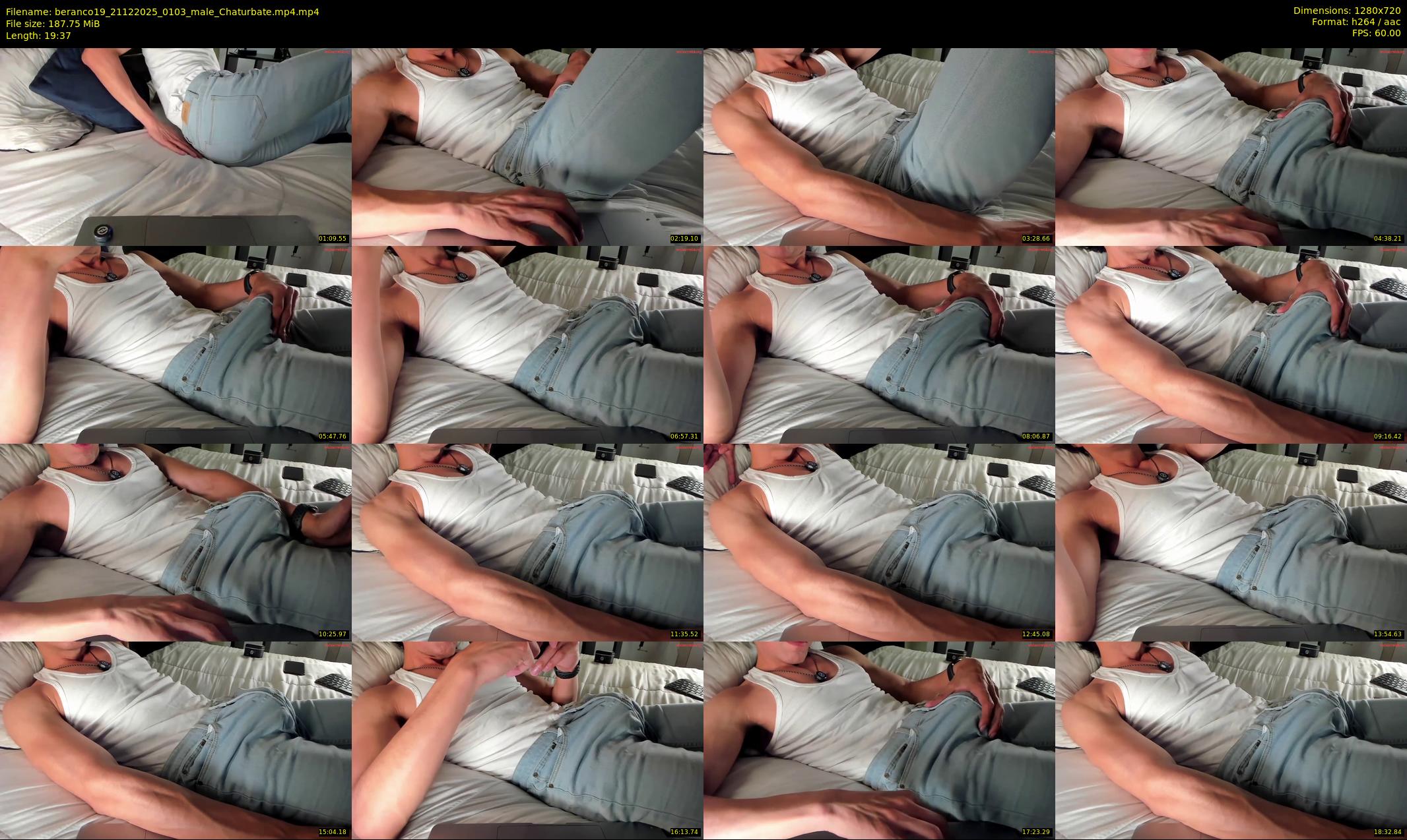 beranco19 — 20 minute Chaturbate male cam show recording, 720p, Dec 21, 2025