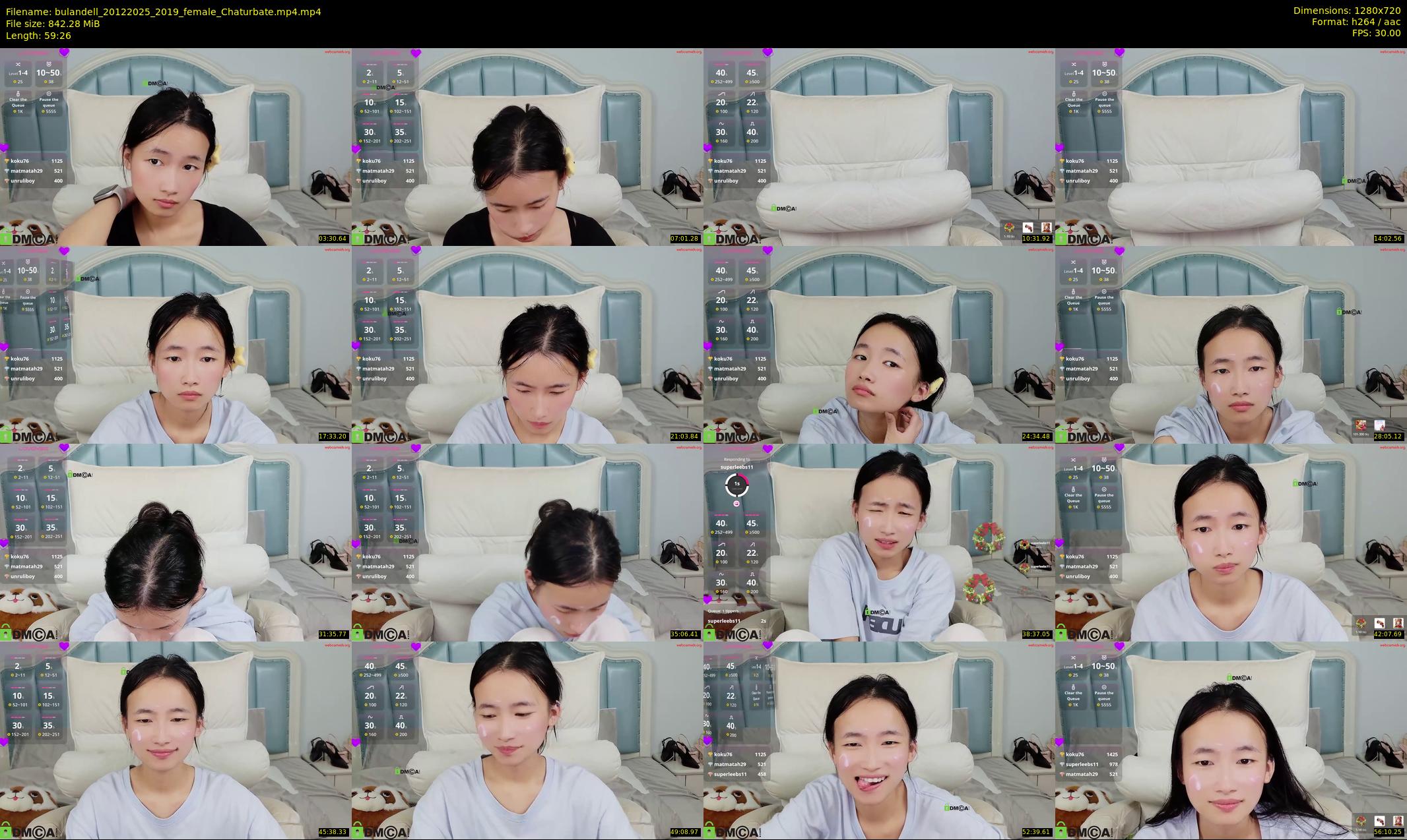 bulandell — 60 minute Chaturbate female cam show recording, 720p, Dec 20, 2025