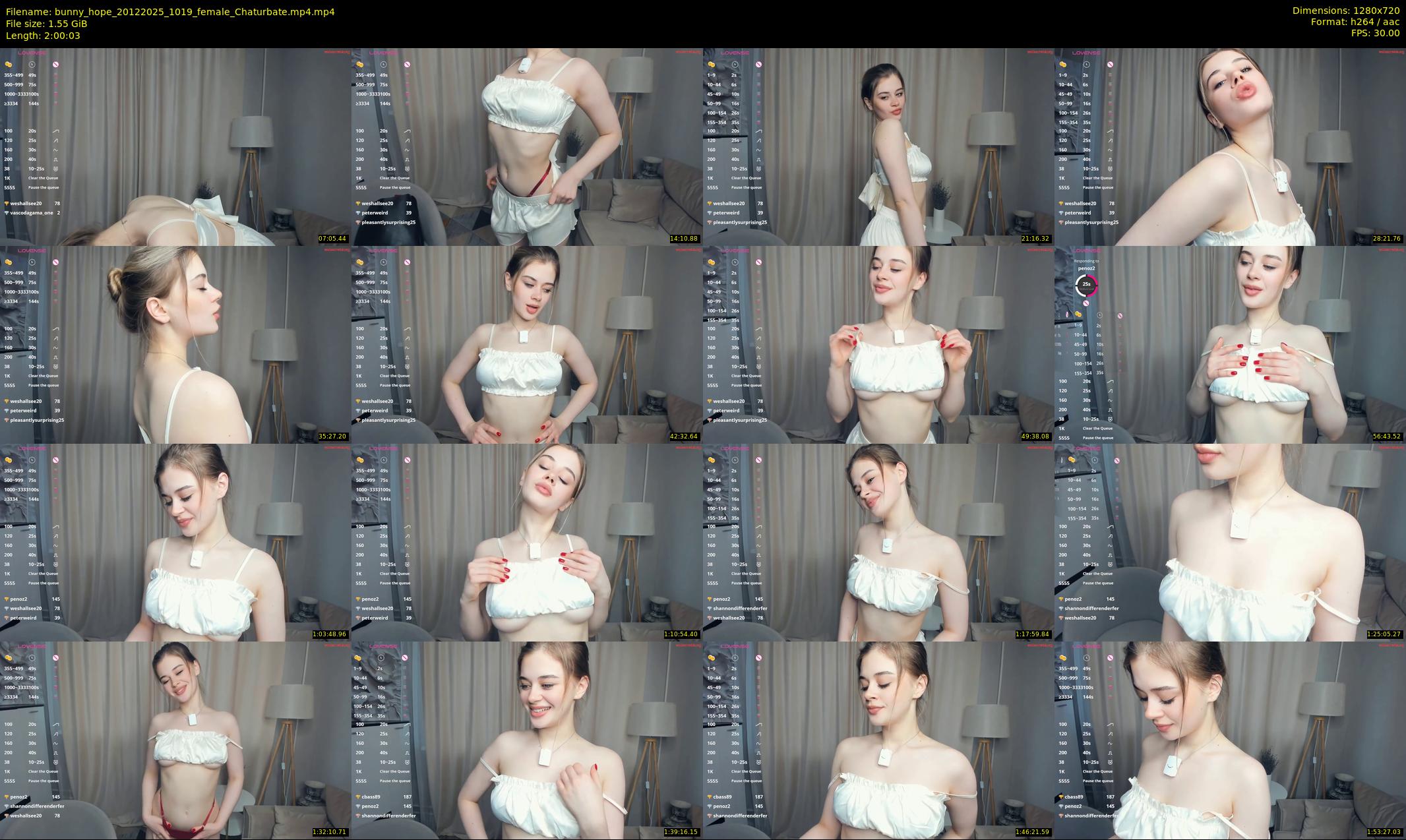 bunny_hope — 121 minute Chaturbate female cam show recording, 720p, Dec 20, 2025