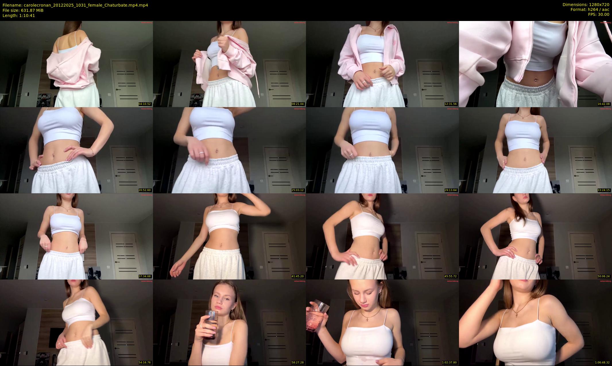 carolecronan — 71 minute Chaturbate female cam show recording, 720p, Dec 20, 2025