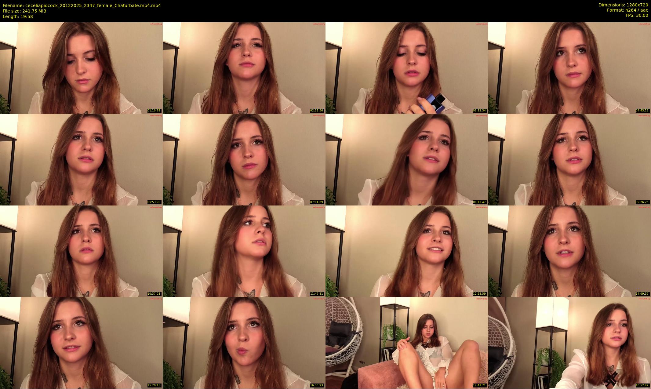 ceceliapidcock — 20 minute Chaturbate female cam show recording, 720p, Dec 20, 2025