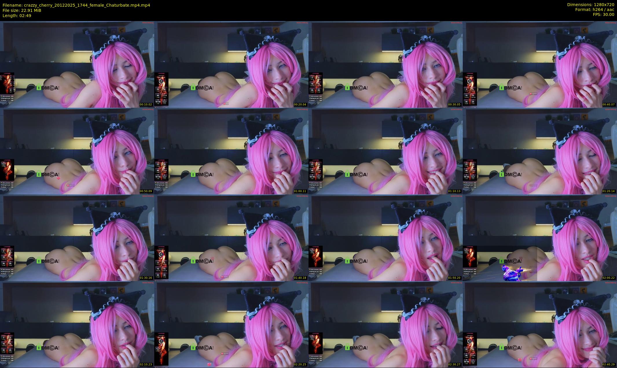 crazzy_cherry — 3 minute Chaturbate female cam show recording, 720p, Dec 20, 2025