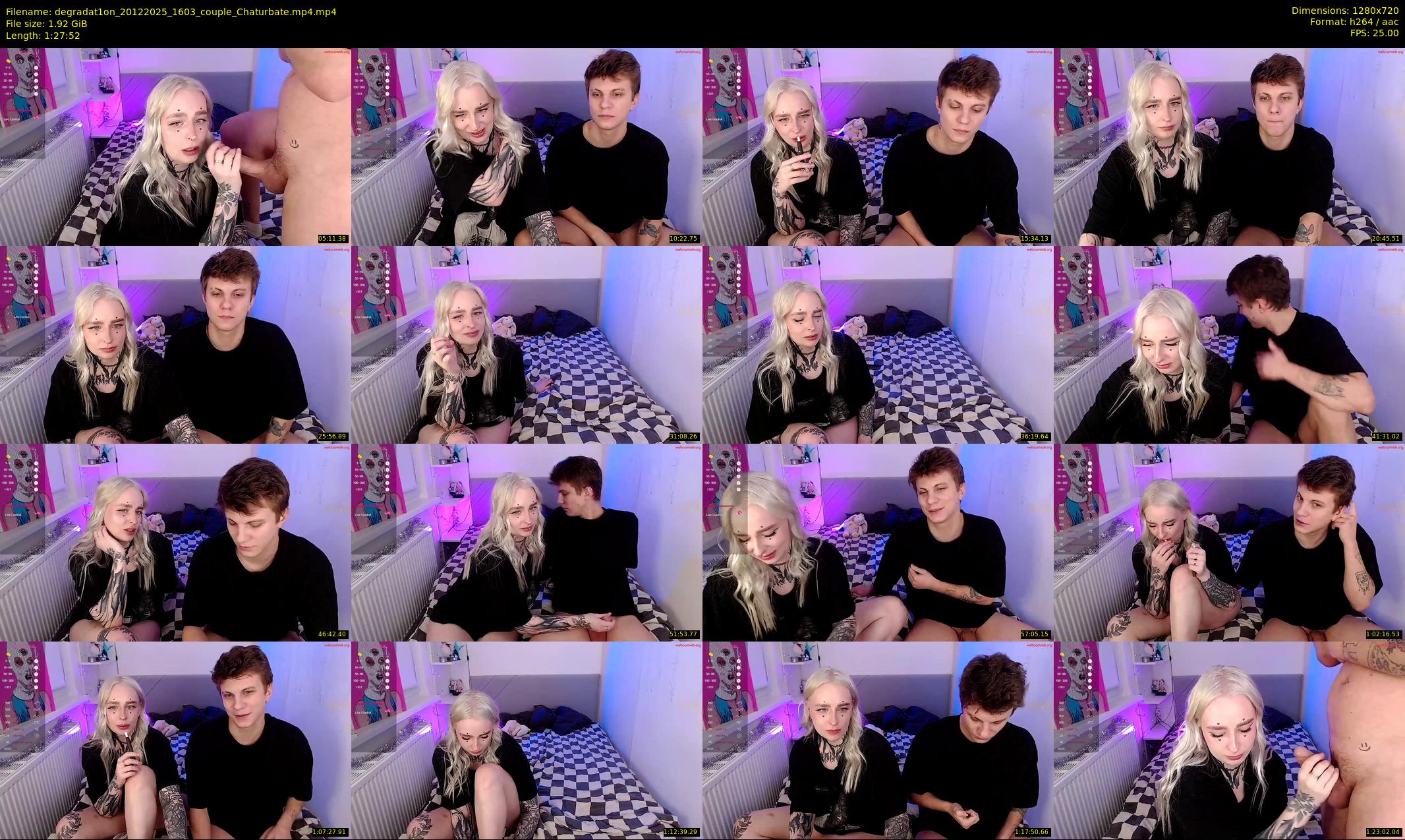 degradat1on — 88 minute Chaturbate couple cam show recording, 720p, Dec 20, 2025
