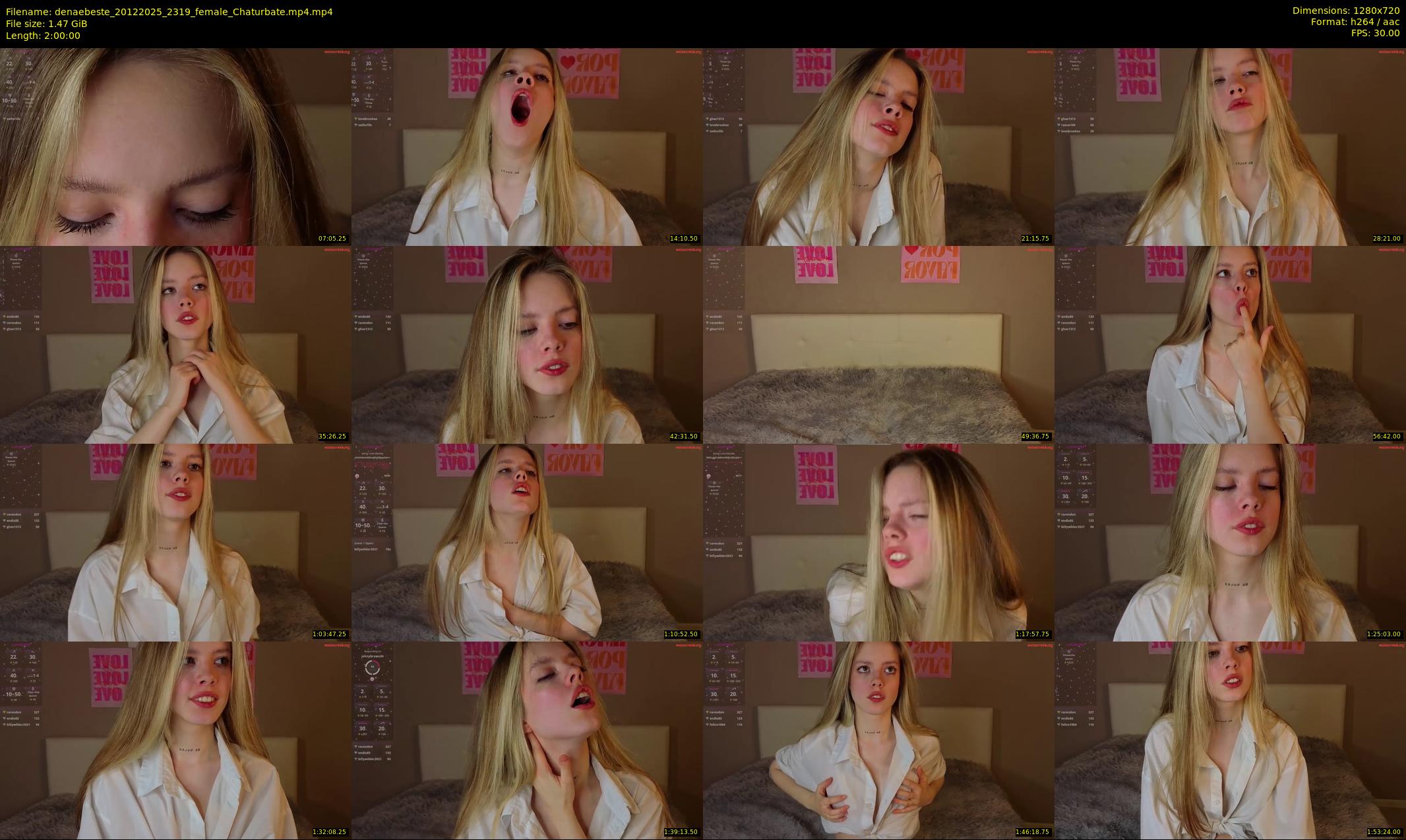 denaebeste — 120 minute Chaturbate female cam show recording, 720p, Dec 20, 2025