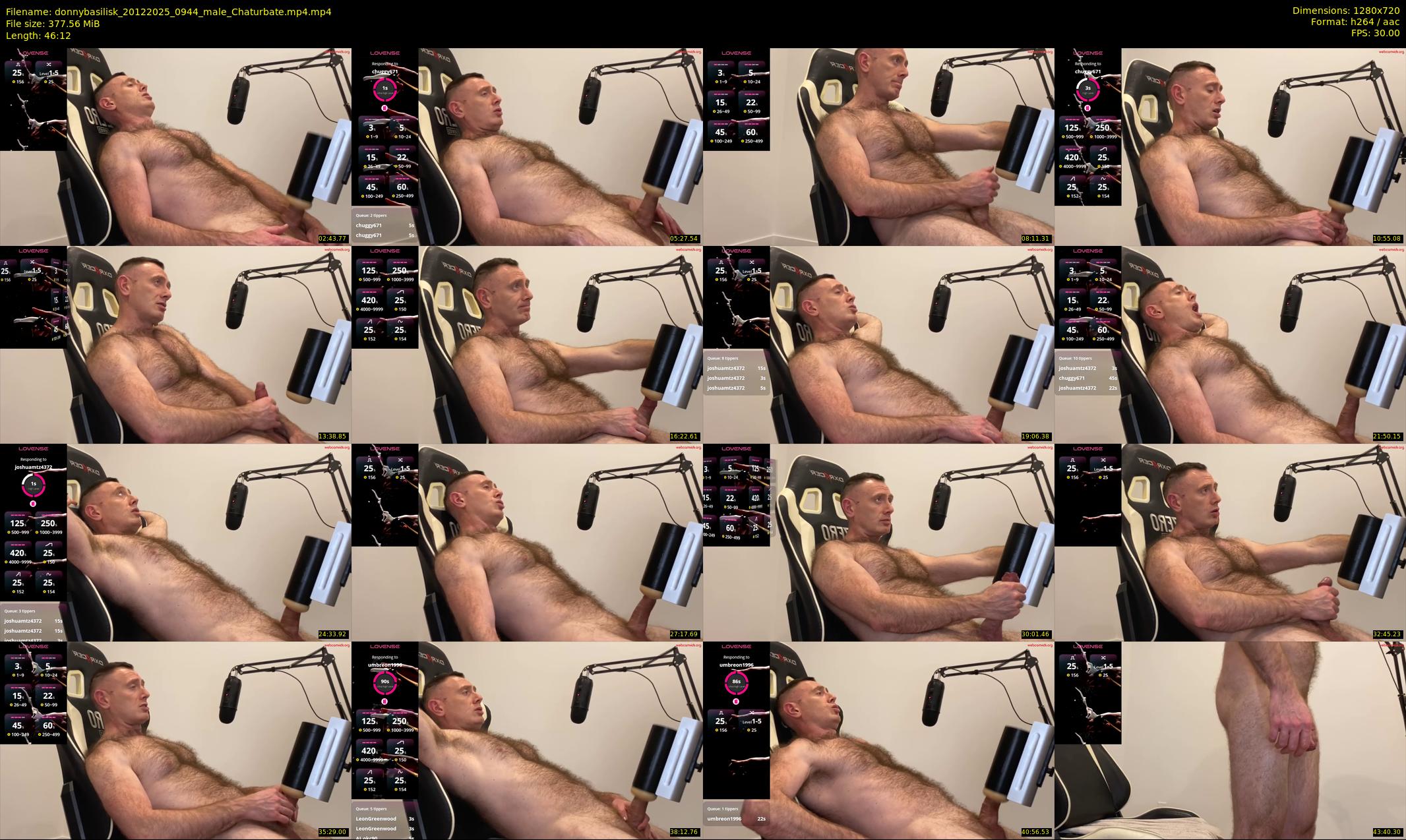 donnybasilisk — 47 minute Chaturbate male cam show recording, 720p, Dec 20, 2025