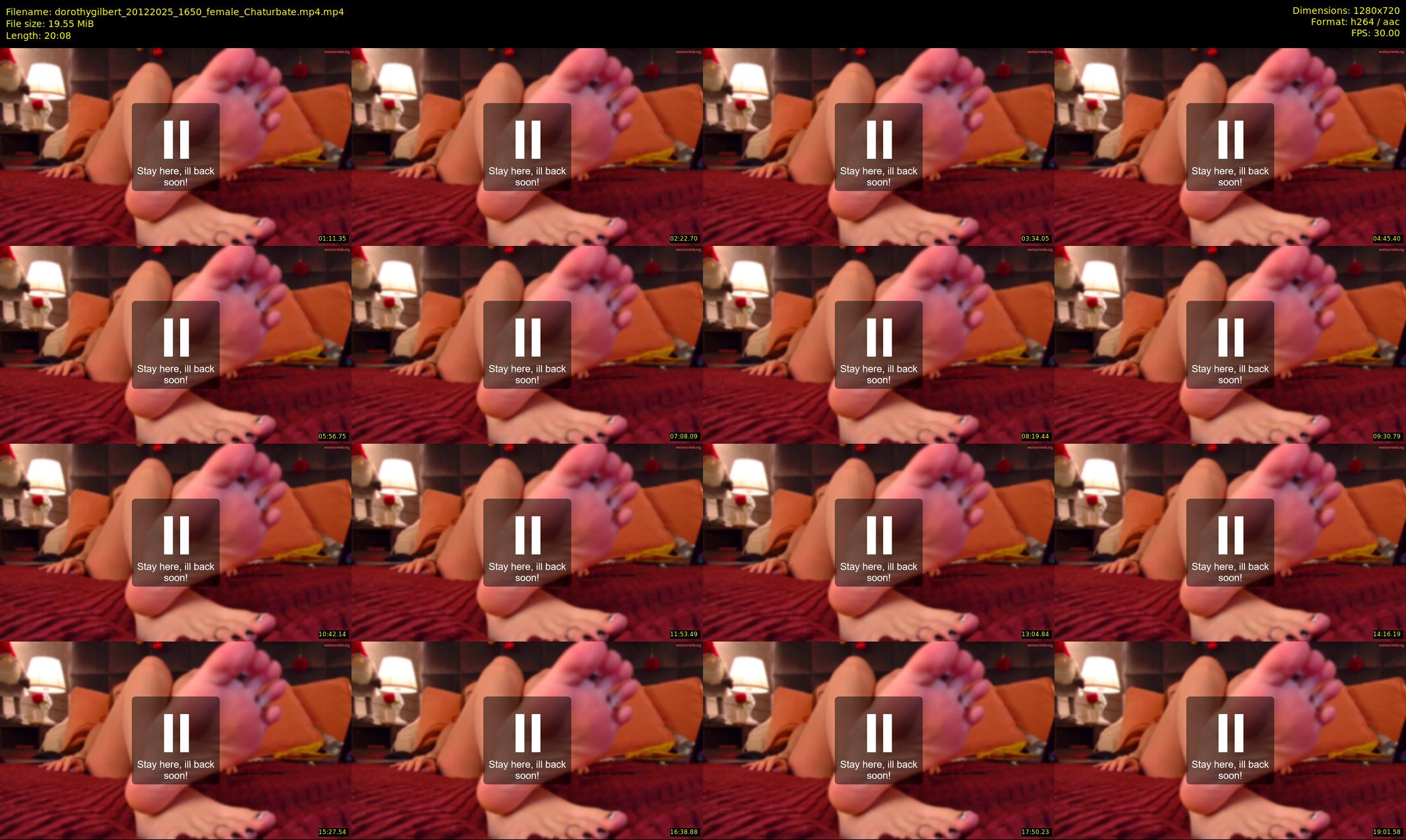 dorothygilbert — 21 minute Chaturbate female cam show recording, 720p, Dec 20, 2025