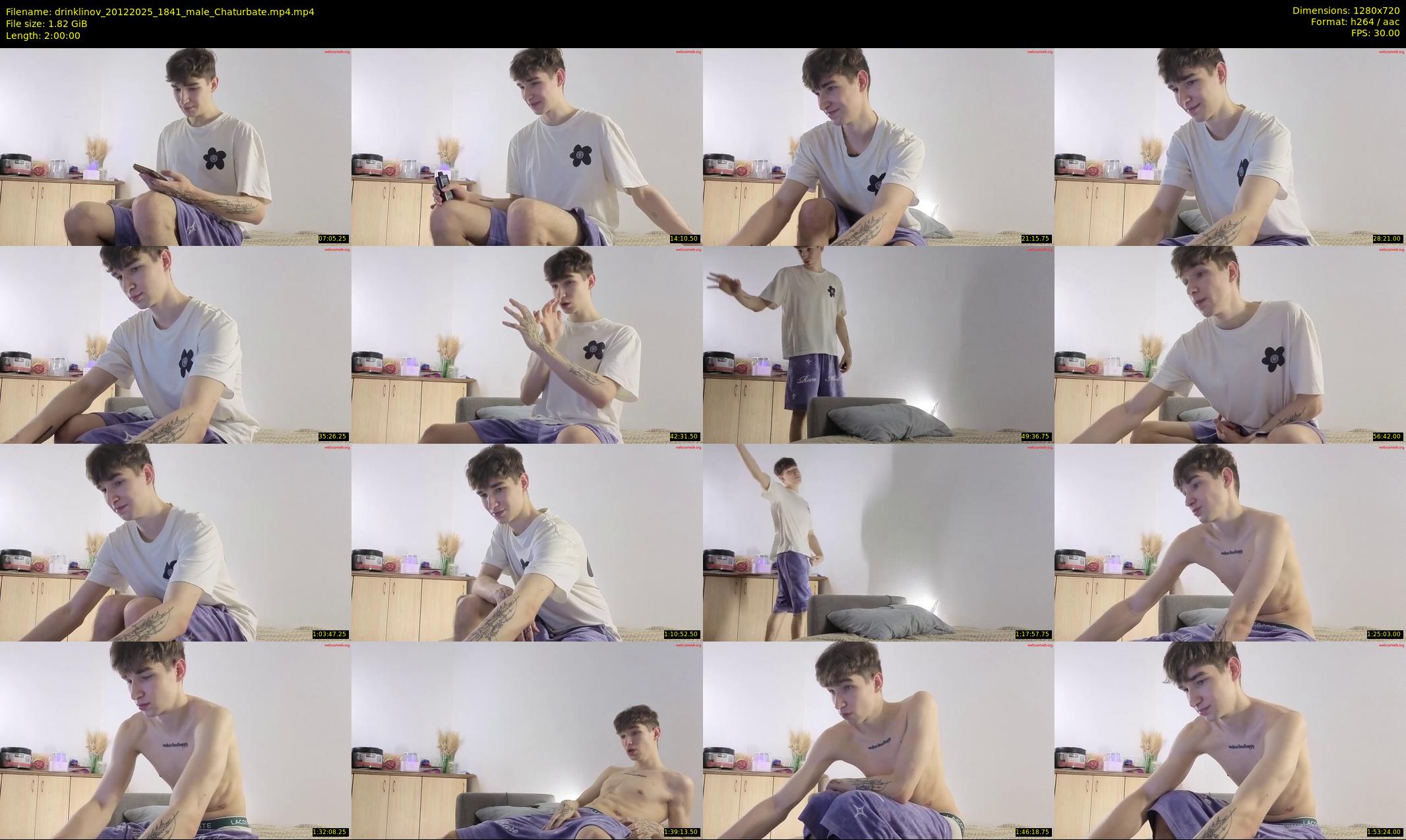 drinklinov — 120 minute Chaturbate male cam show recording, 720p, Dec 20, 2025