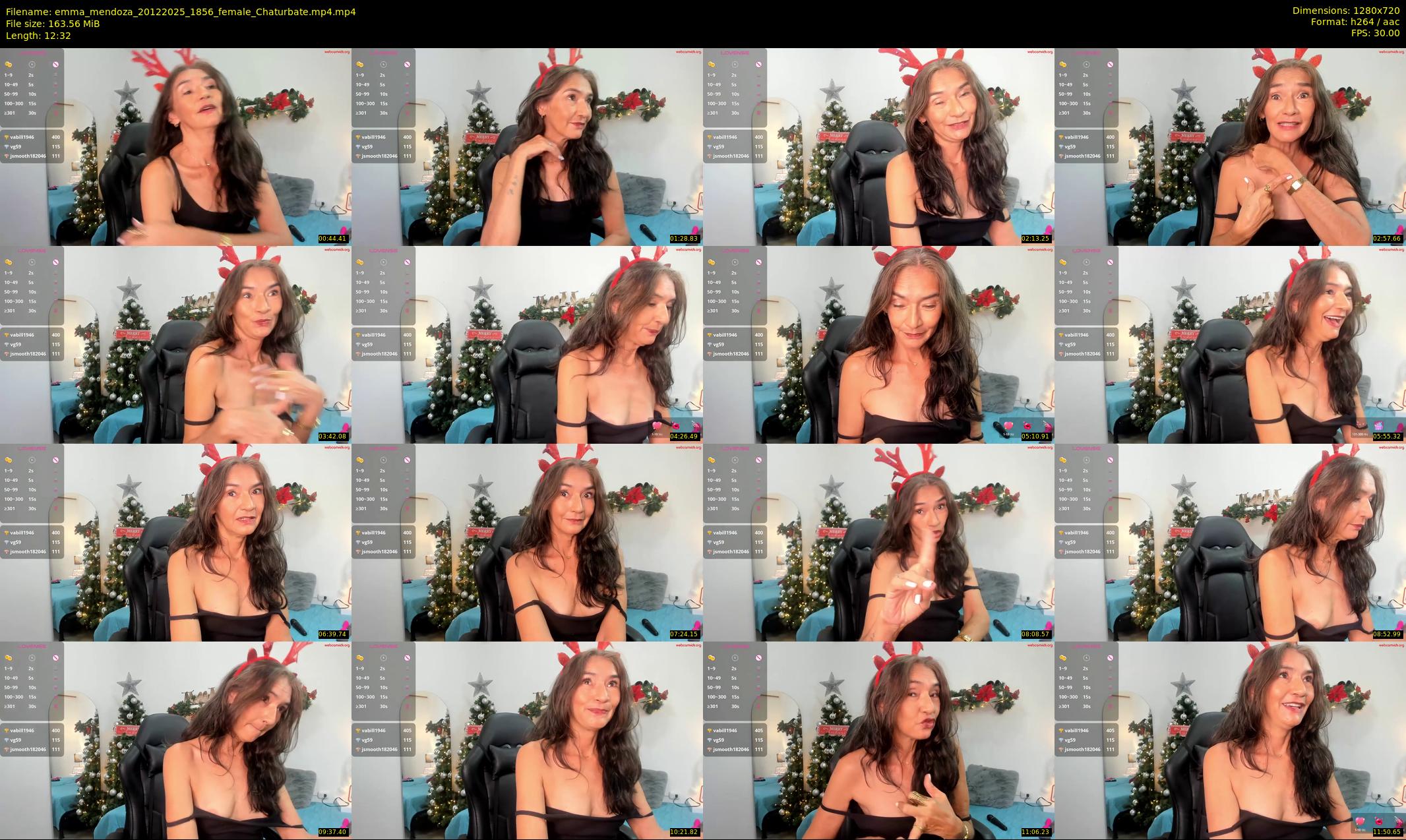 emma_mendoza — 13 minute Chaturbate female cam show recording, 720p, Dec 20, 2025