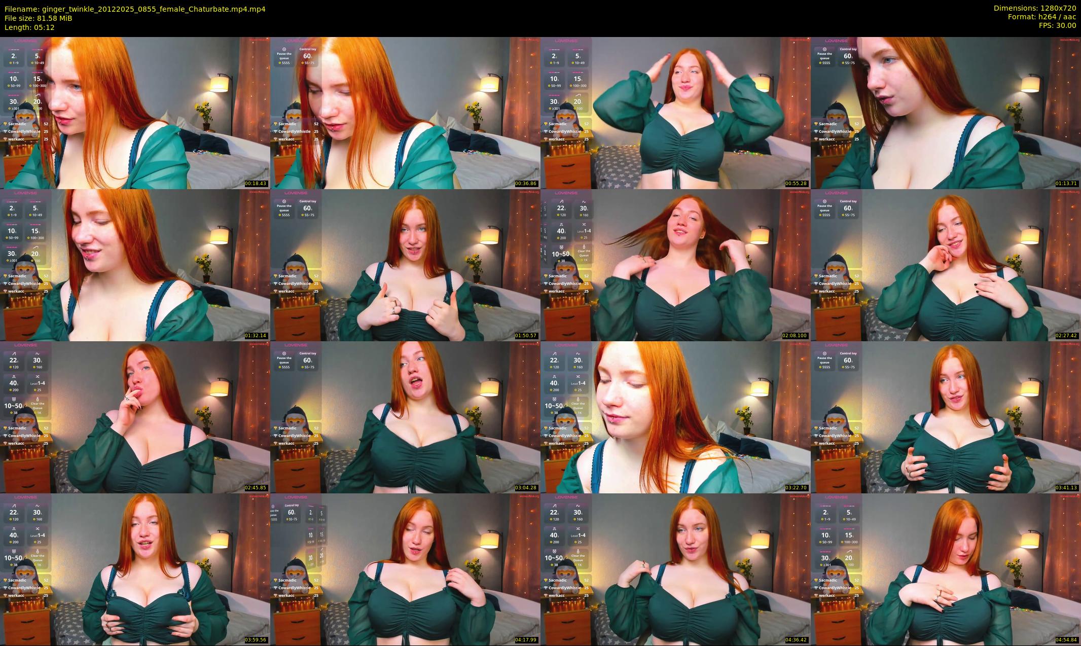 ginger_twinkle — 6 minute Chaturbate female cam show recording, 720p, Dec 20, 2025
