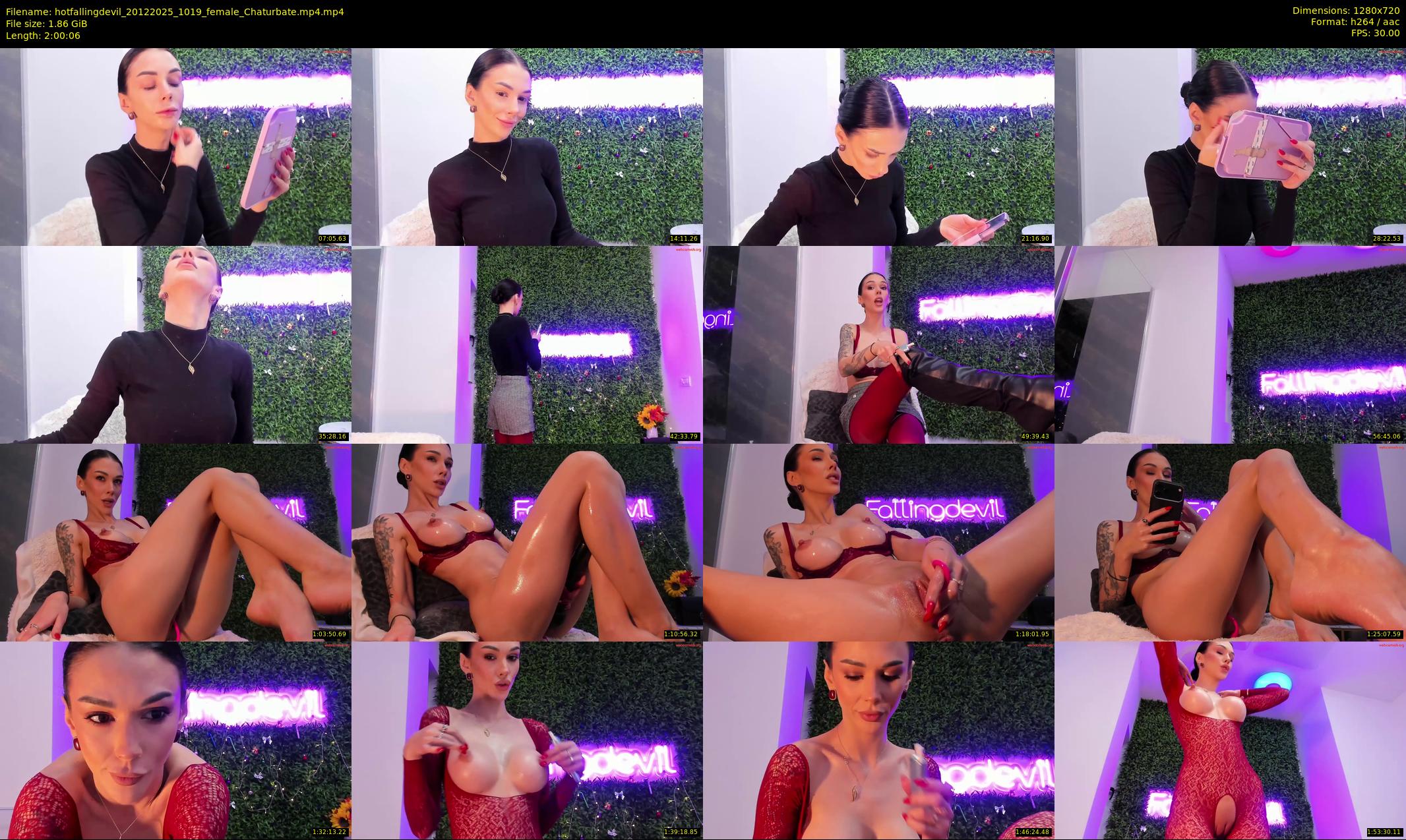 hotfallingdevil — 121 minute Chaturbate female cam show recording, 720p, Dec 20, 2025