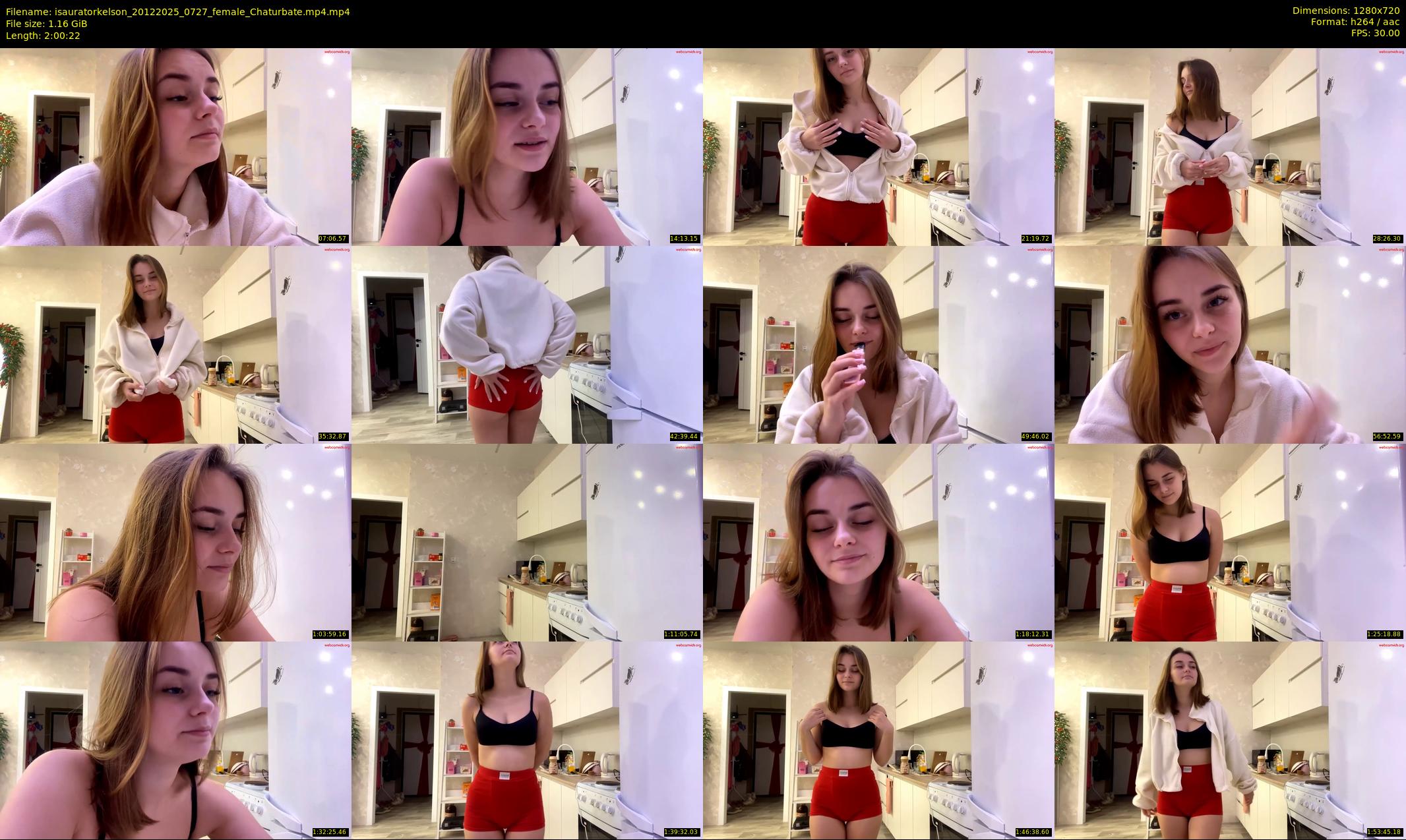 isauratorkelson — 121 minute Chaturbate female cam show recording, 720p, Dec 20, 2025