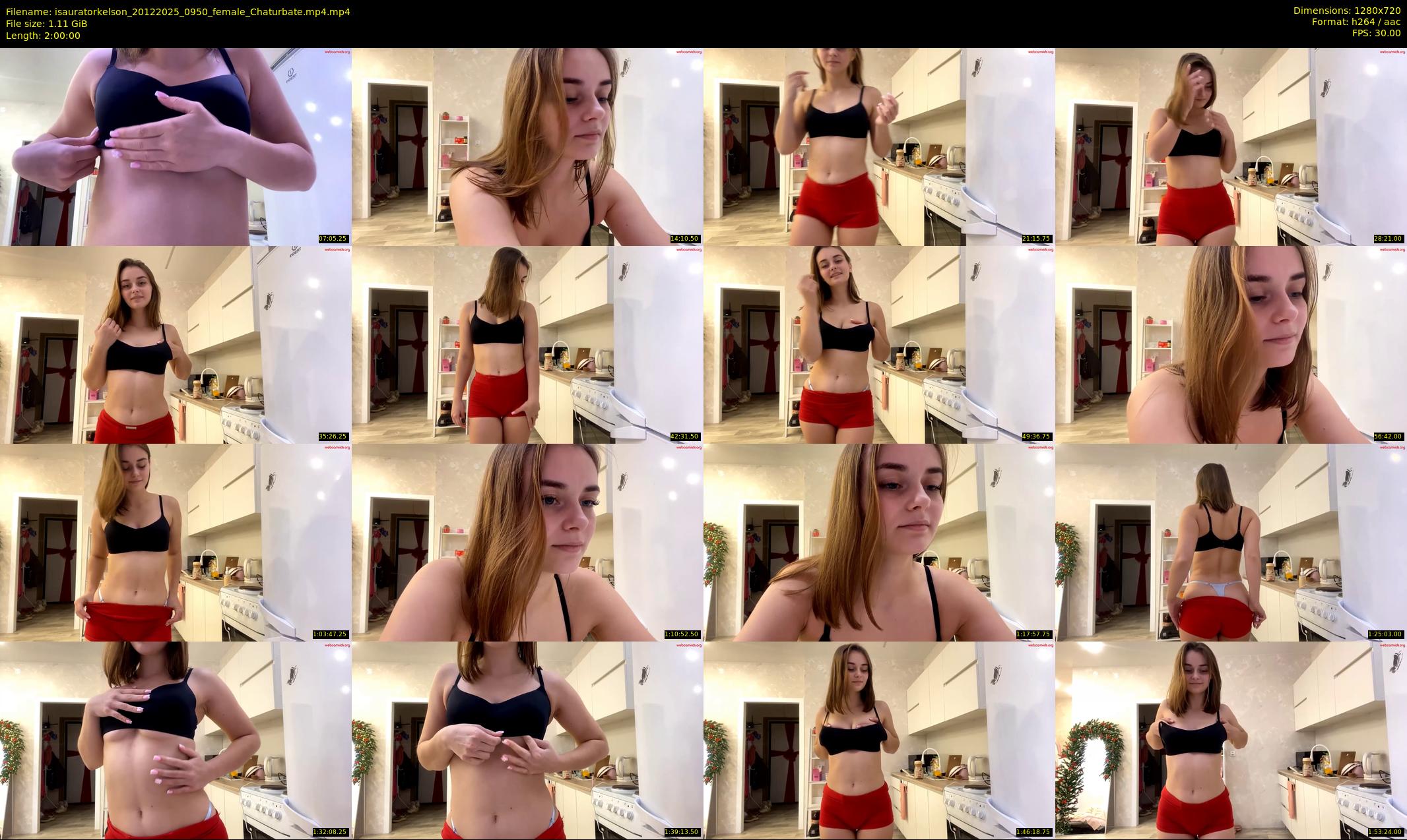 isauratorkelson — 120 minute Chaturbate female cam show recording, 720p, Dec 20, 2025