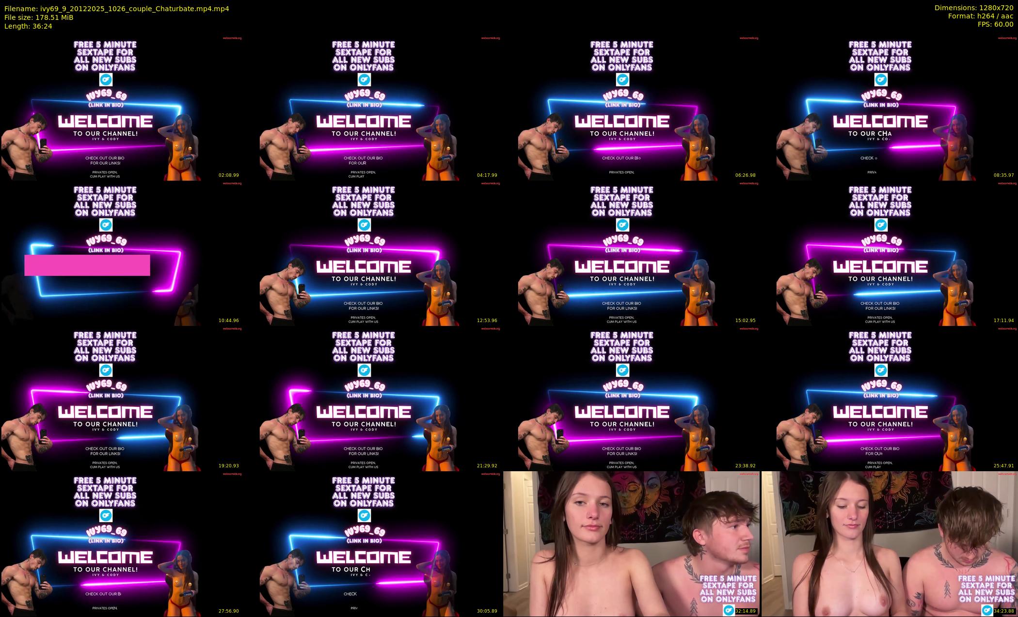 ivy69_9 — 37 minute Chaturbate couple cam show recording, 720p, Dec 20, 2025