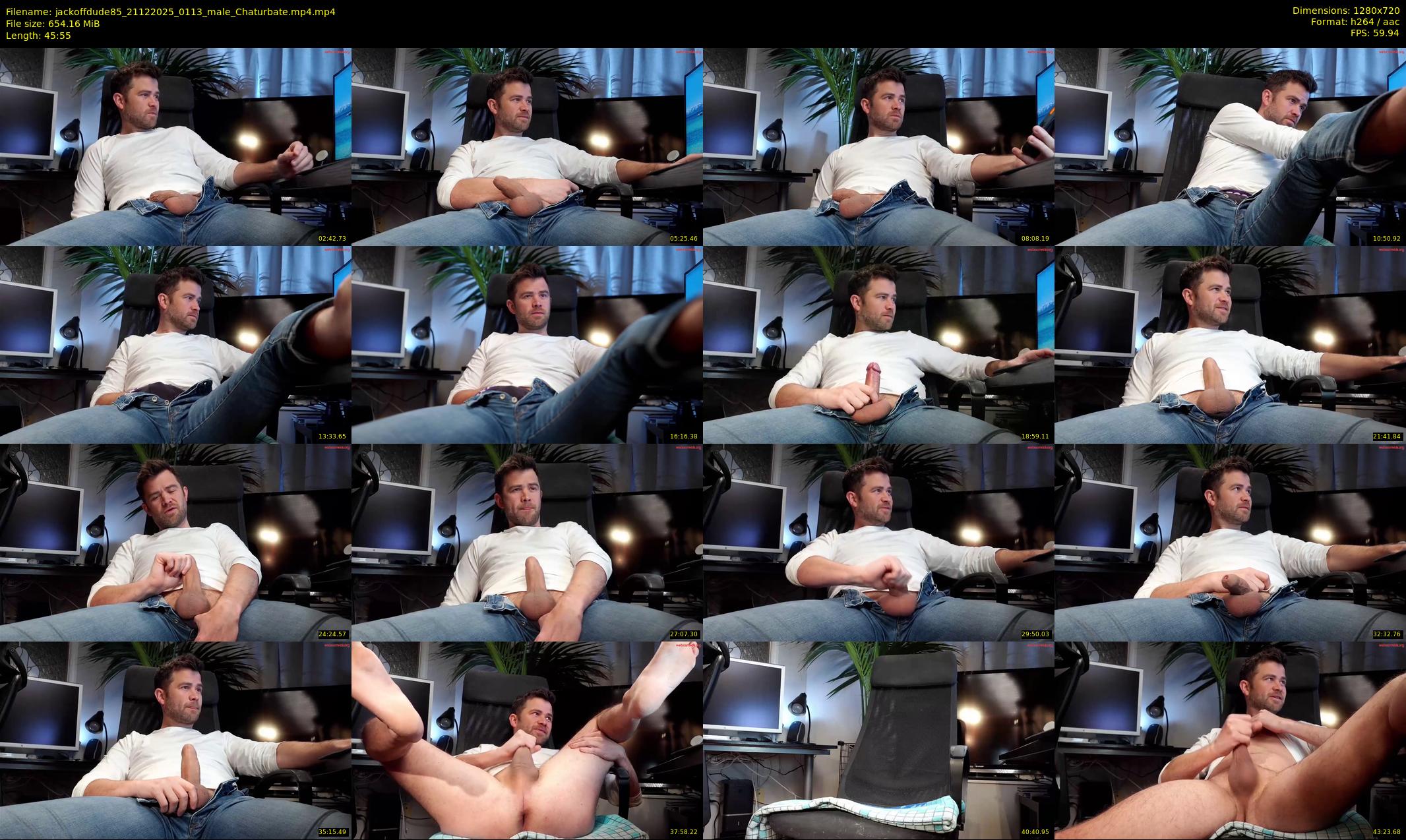 jackoffdude85 — 46 minute Chaturbate male cam show recording, 720p, Dec 21, 2025