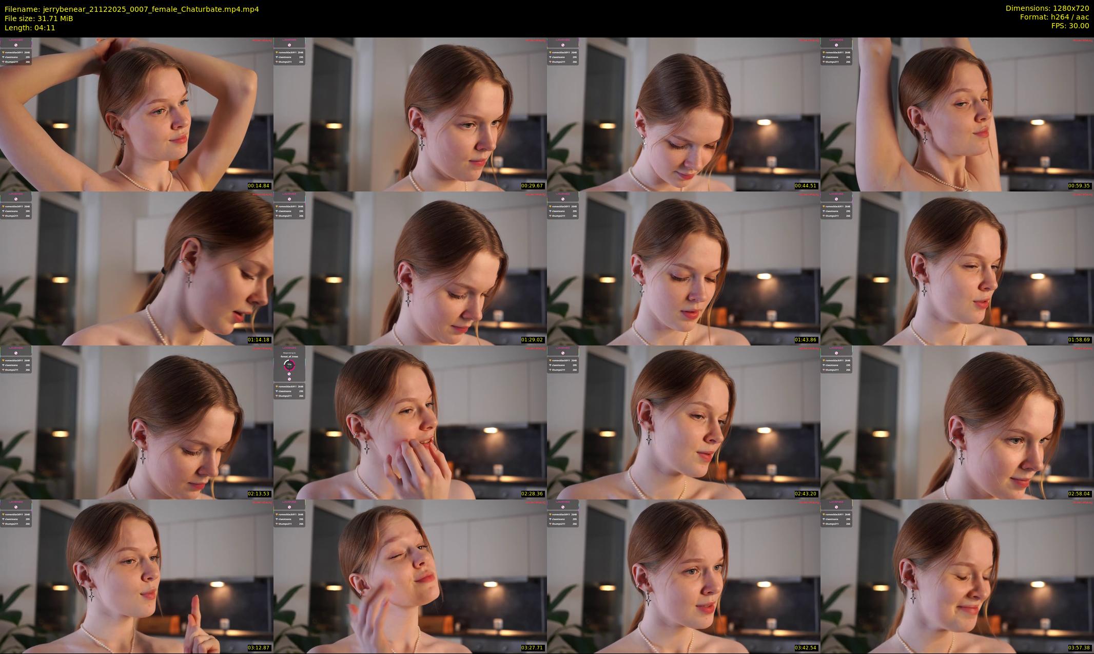 jerrybenear — 5 minute Chaturbate female cam show recording, 720p, Dec 21, 2025