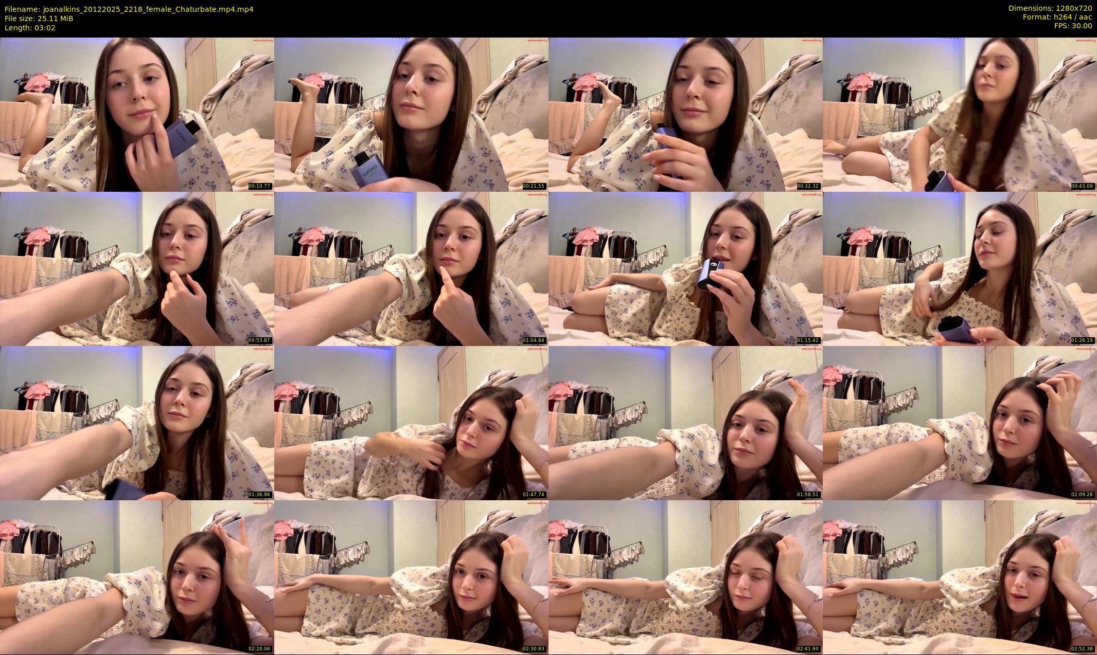 joanalkins — 4 minute Chaturbate female cam show recording, 720p, Dec 20, 2025