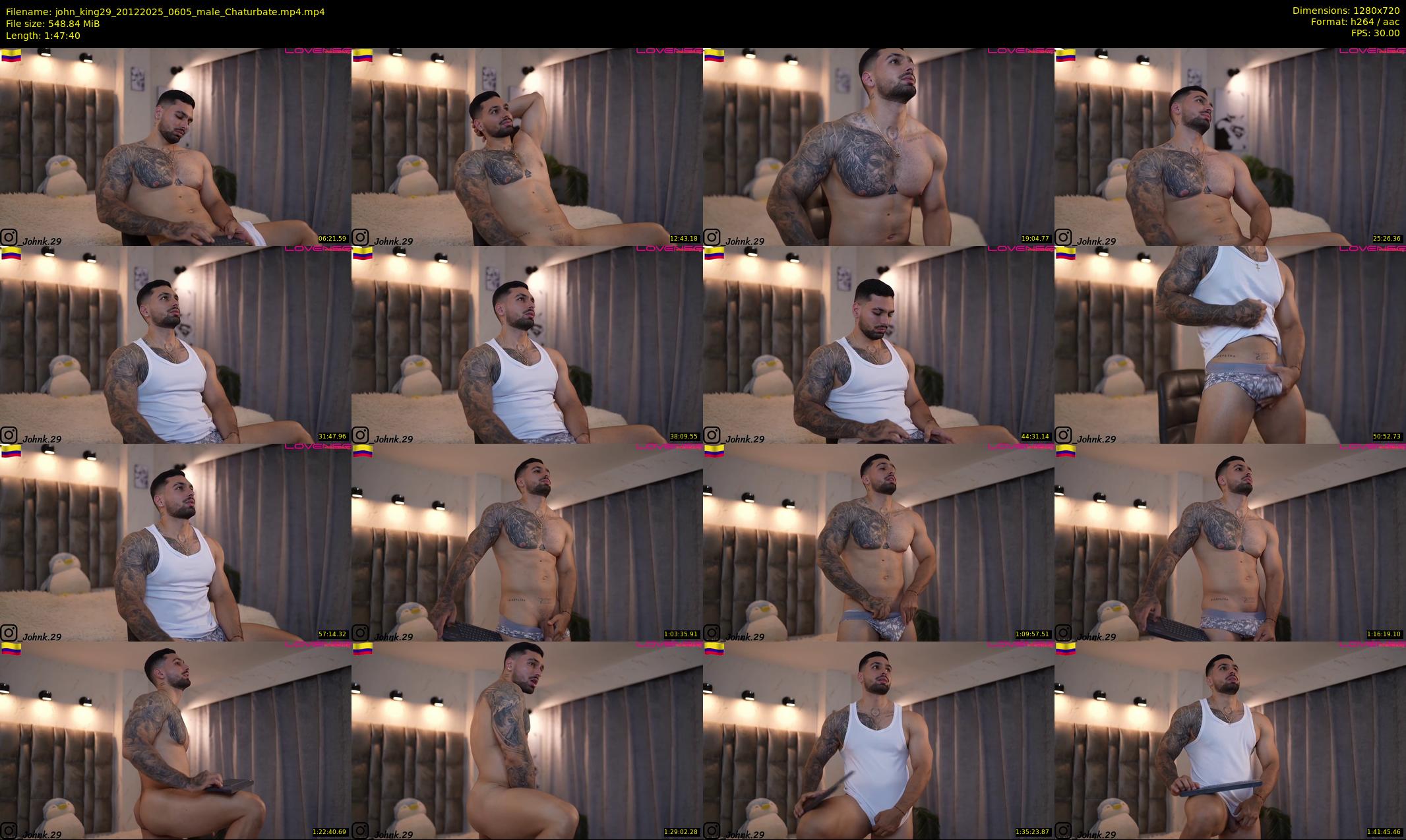 john_king29 — 108 minute Chaturbate male cam show recording, 720p, Dec 20, 2025