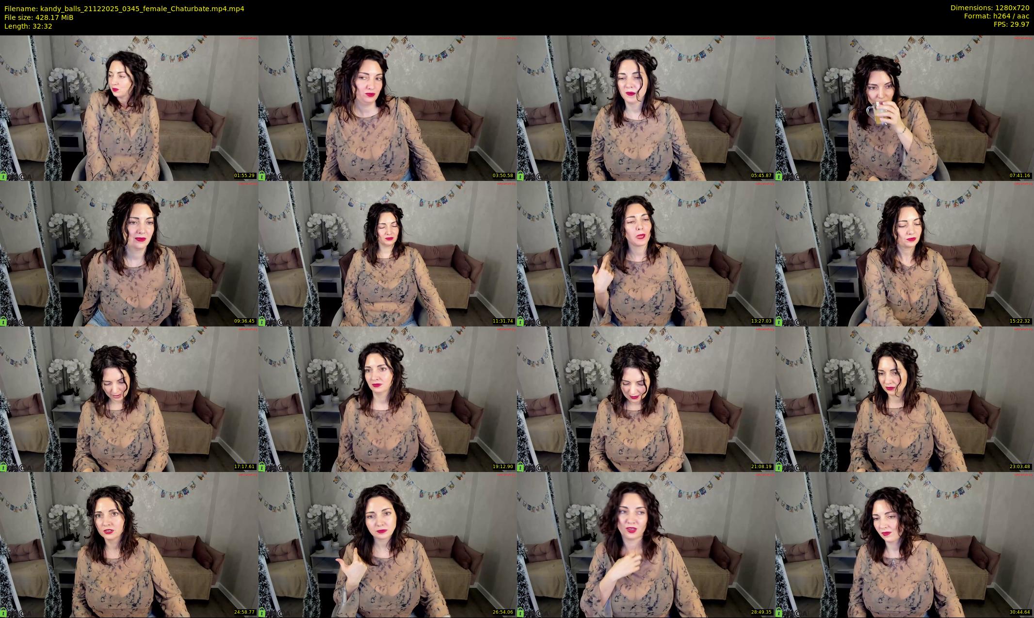 kandy_balls — 33 minute Chaturbate female cam show recording, 720p, Dec 21, 2025