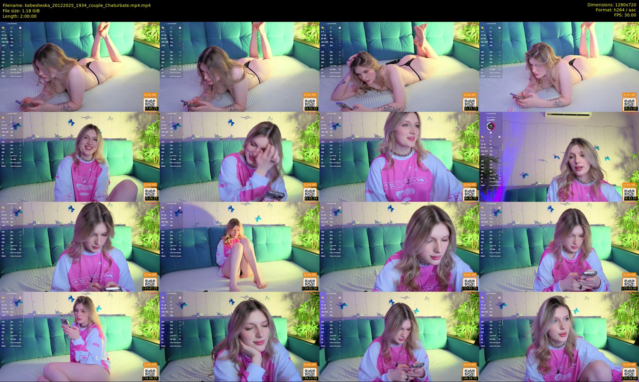 kebesheska — 120 minute Chaturbate couple cam show recording, 720p, Dec 20, 2025