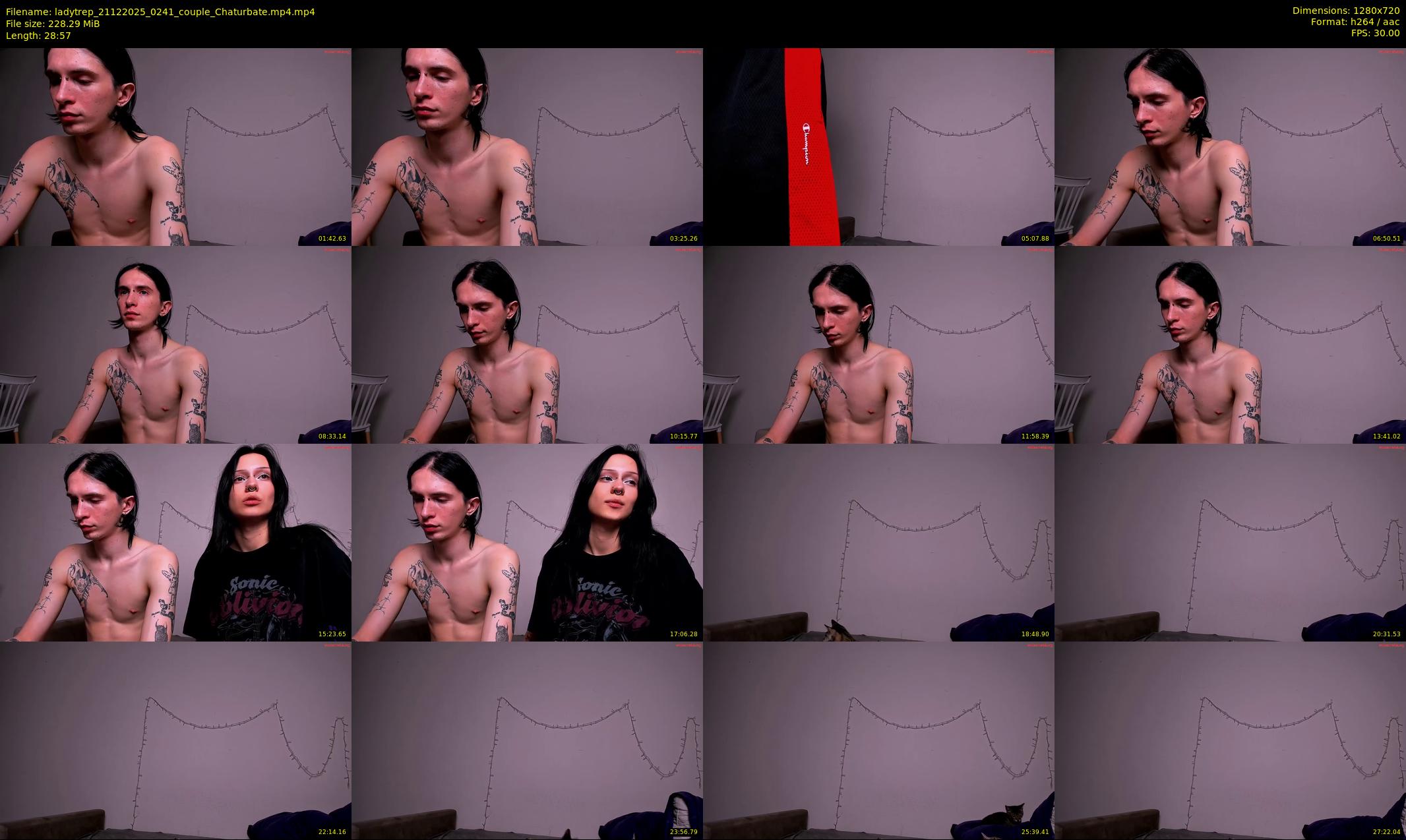 ladytrep — 29 minute Chaturbate couple cam show recording, 720p, Dec 21, 2025
