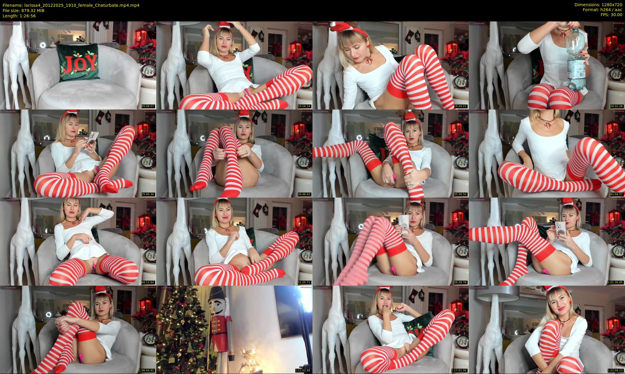 larissa4 — 87 minute Chaturbate female cam show recording, 720p, Dec 20, 2025