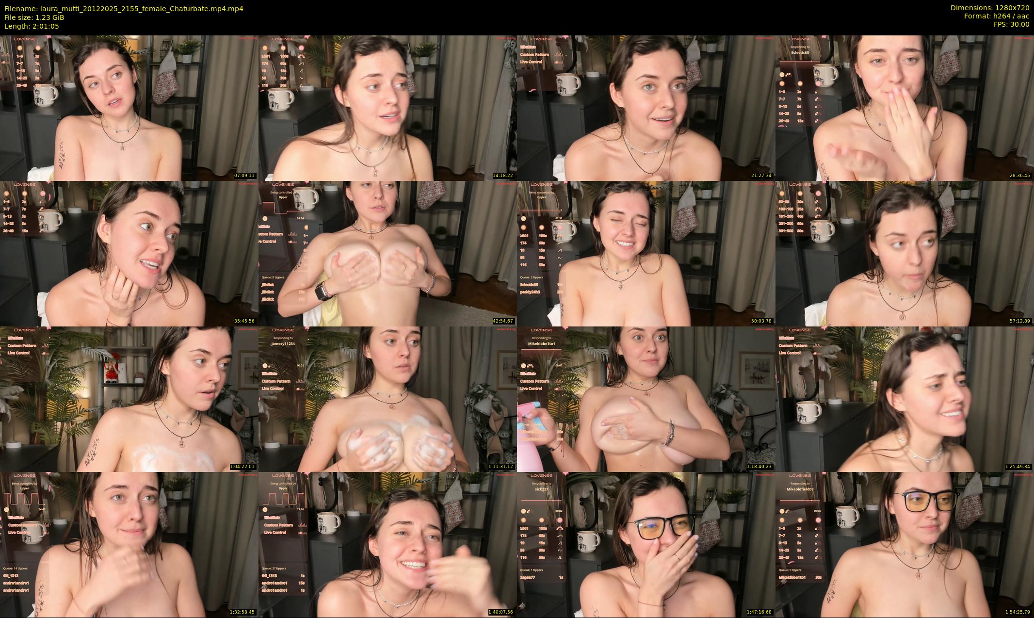 laura_mutti — 122 minute Chaturbate female cam show recording, 720p, Dec 20, 2025