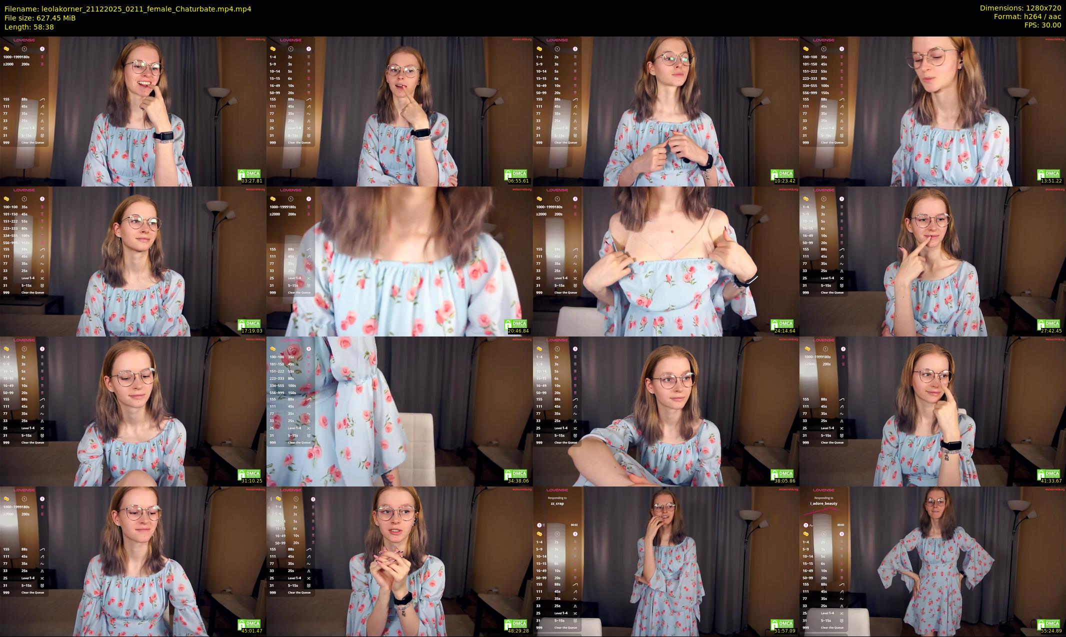 leolakorner — 59 minute Chaturbate female cam show recording, 720p, Dec 21, 2025