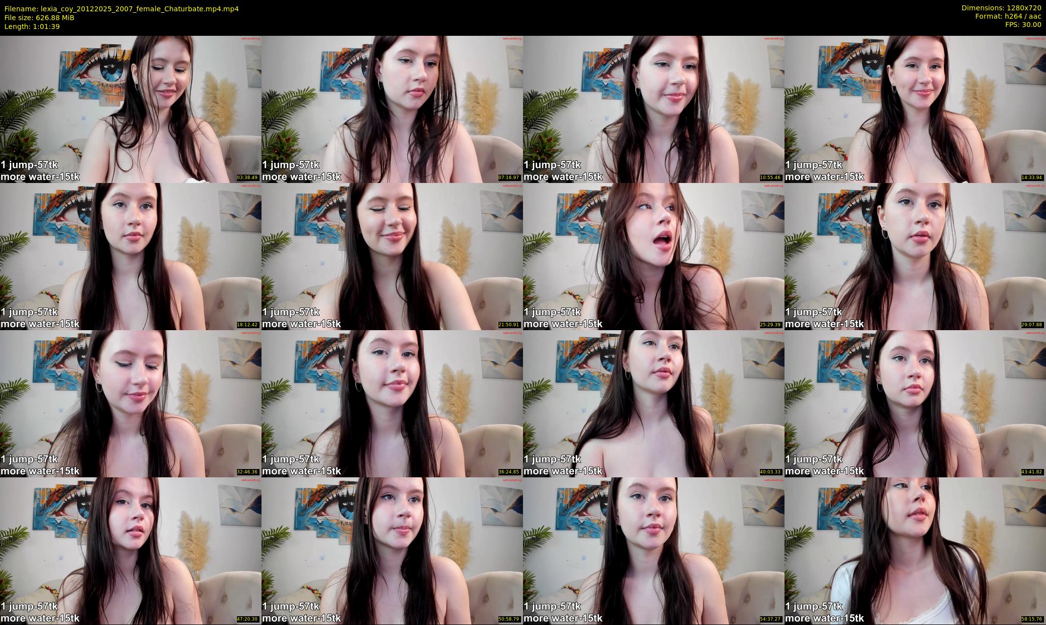 lexia_coy — 62 minute Chaturbate female cam show recording, 720p, Dec 20, 2025