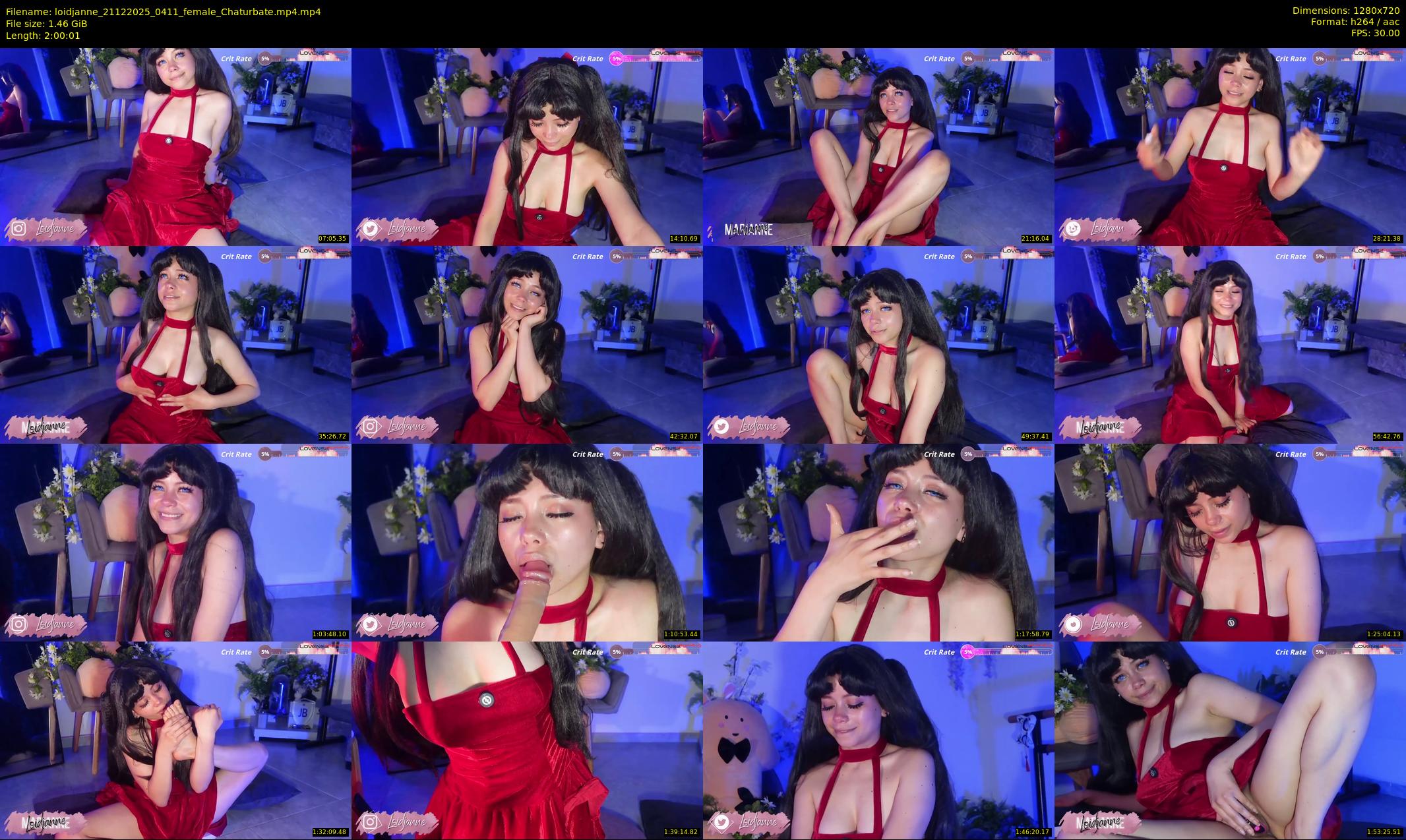 loidjanne — 121 minute Chaturbate female cam show recording, 720p, Dec 21, 2025