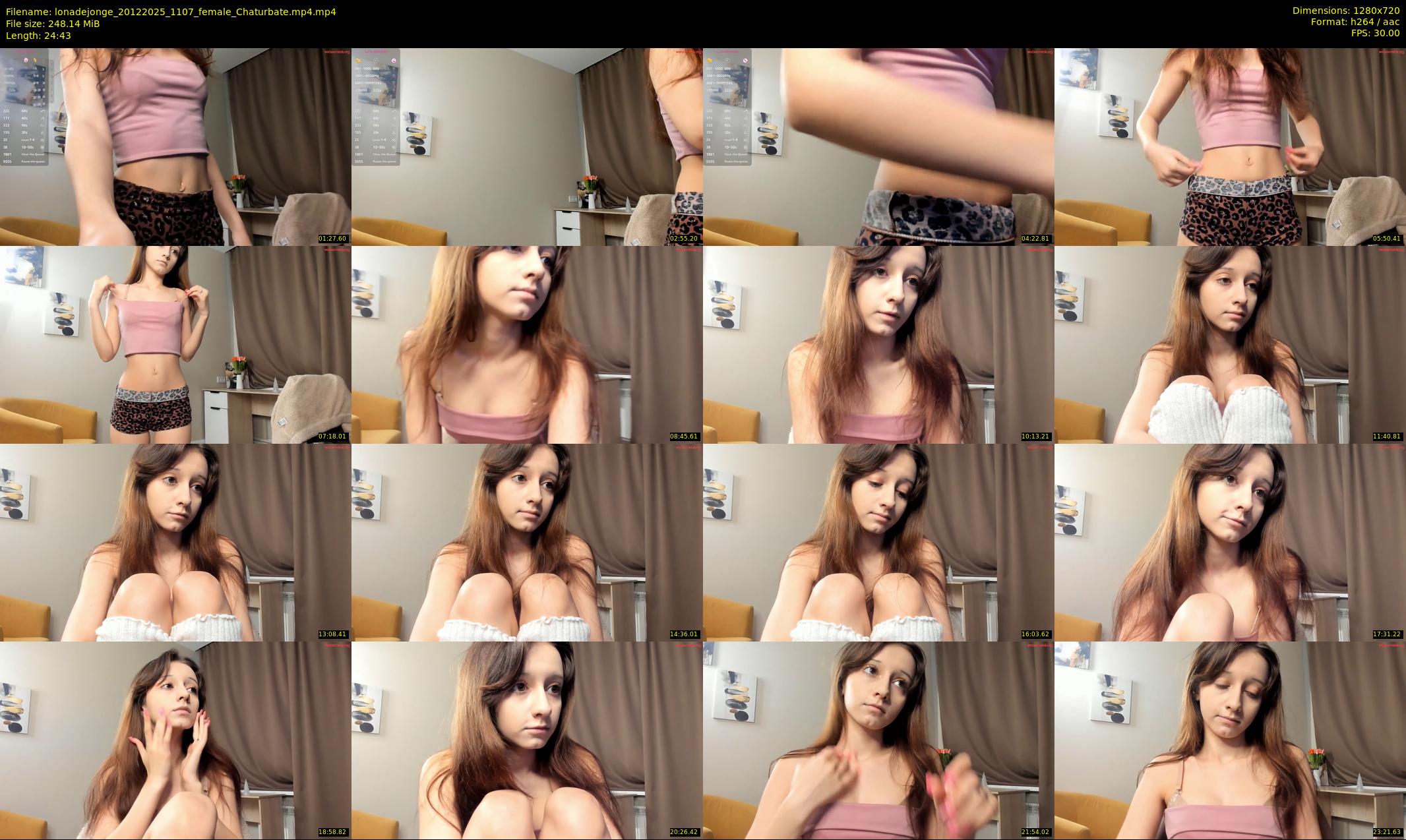 lonadejonge — 25 minute Chaturbate female cam show recording, 720p, Dec 20, 2025