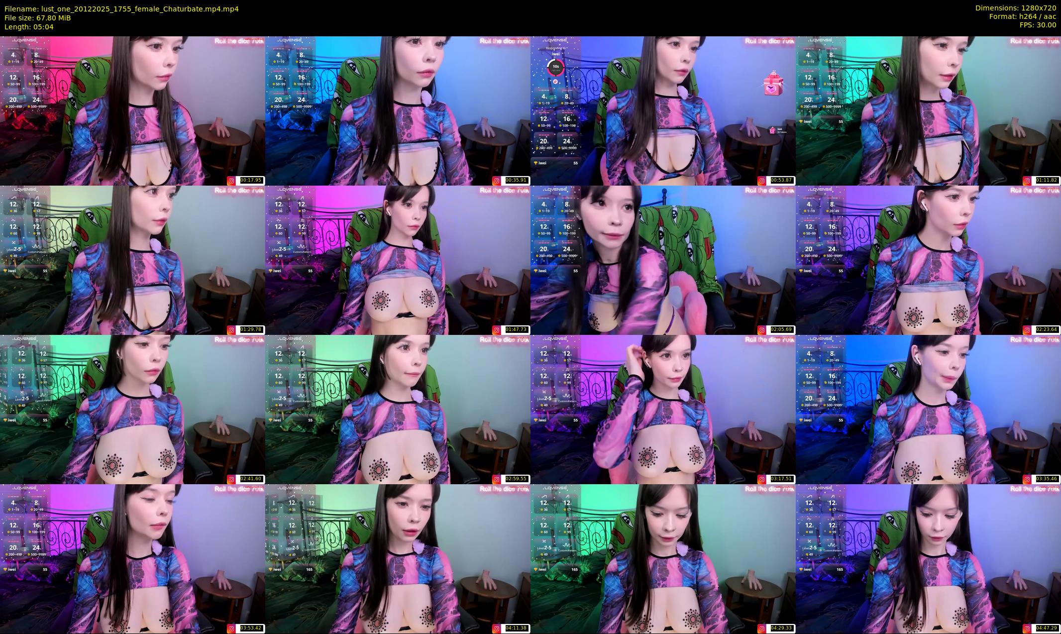 lust_one — 6 minute Chaturbate female cam show recording, 720p, Dec 20, 2025
