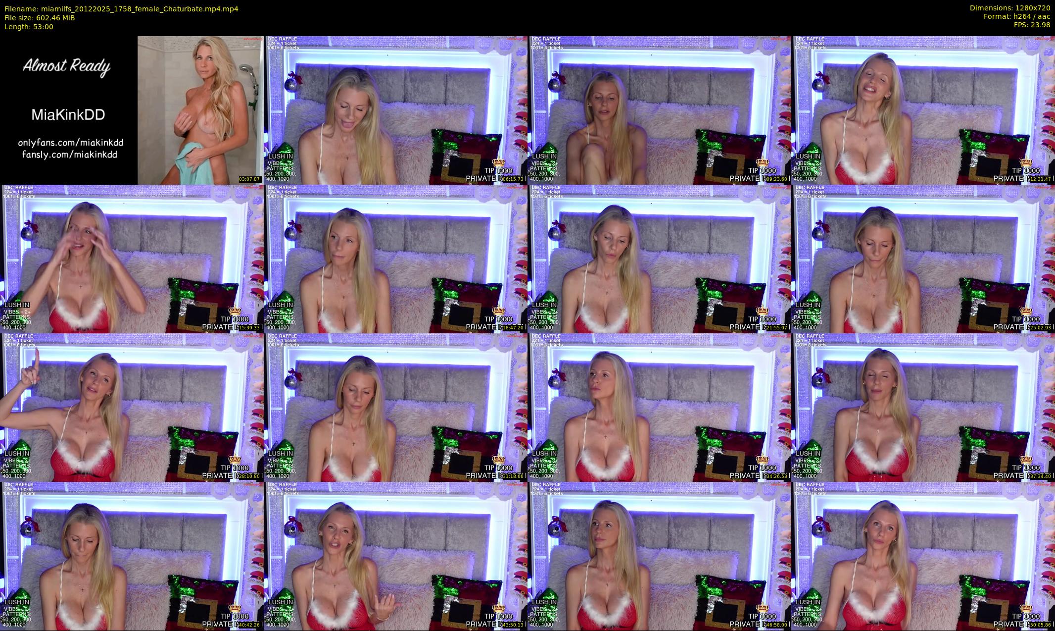 miamilfs — 53 minute Chaturbate female cam show recording, 720p, Dec 20, 2025