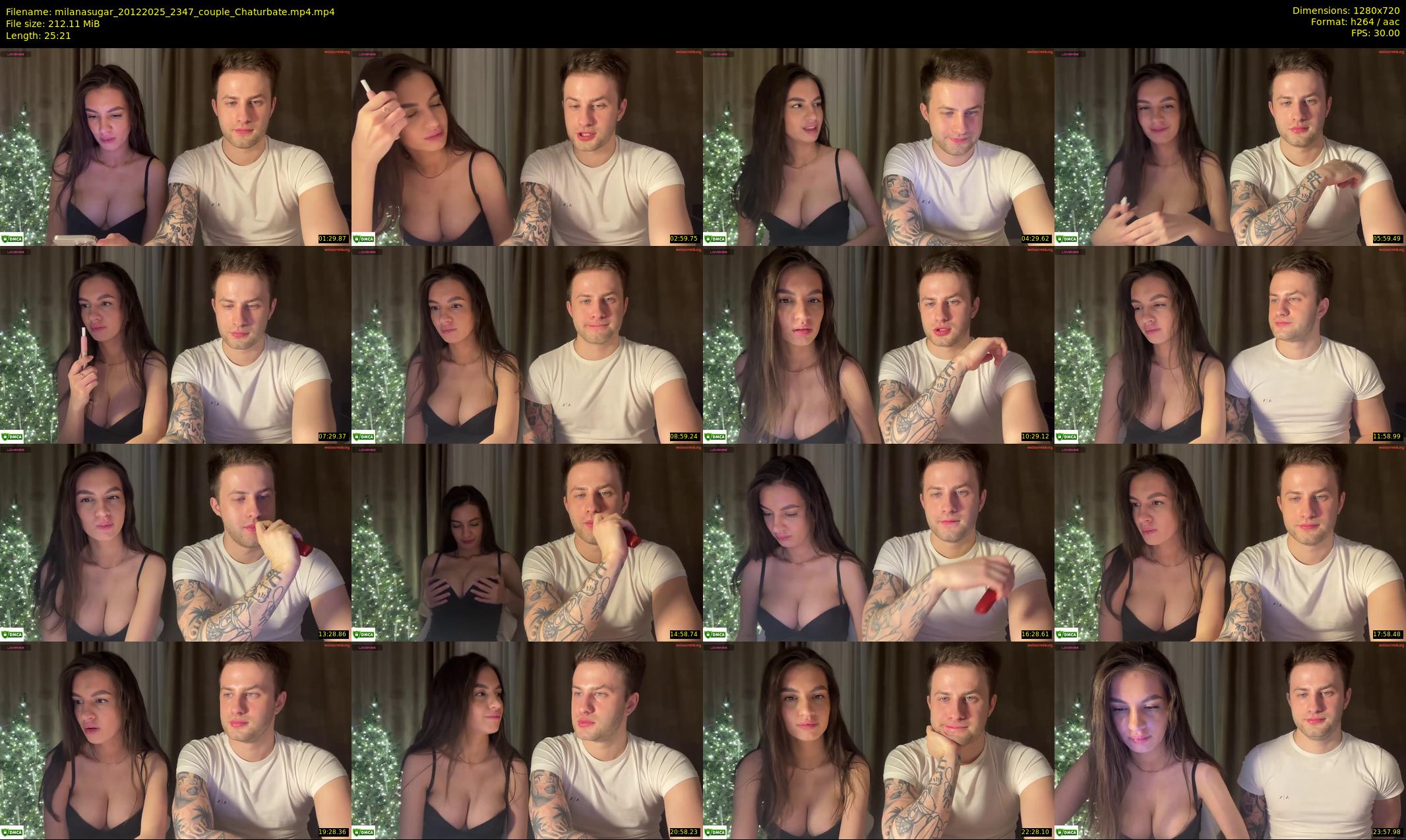 milanasugar — 26 minute Chaturbate couple cam show recording, 720p, Dec 20, 2025
