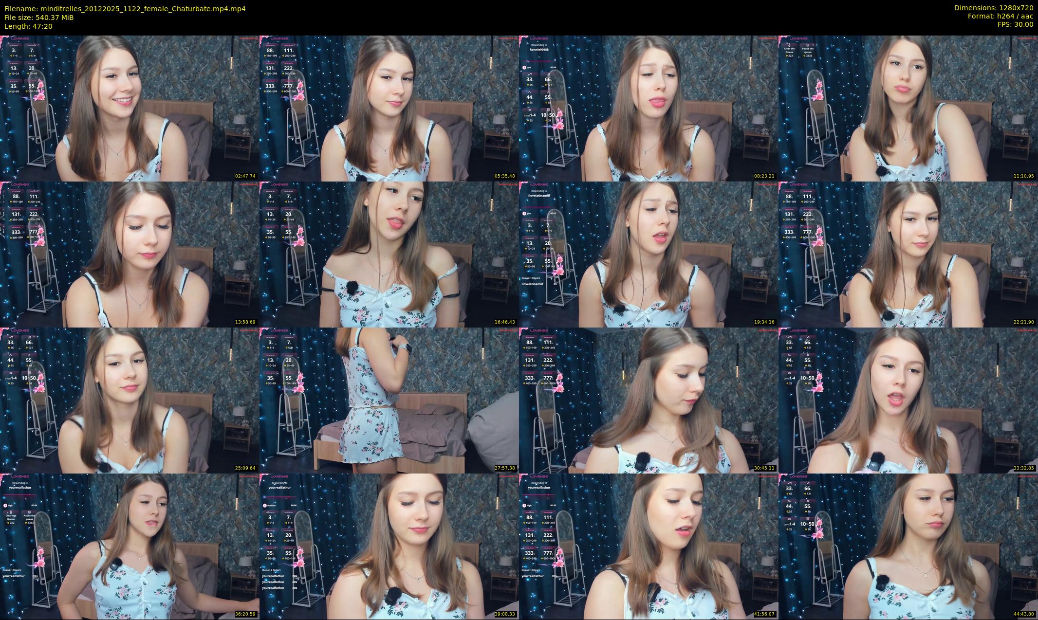 minditrelles — 48 minute Chaturbate female cam show recording, 720p, Dec 20, 2025